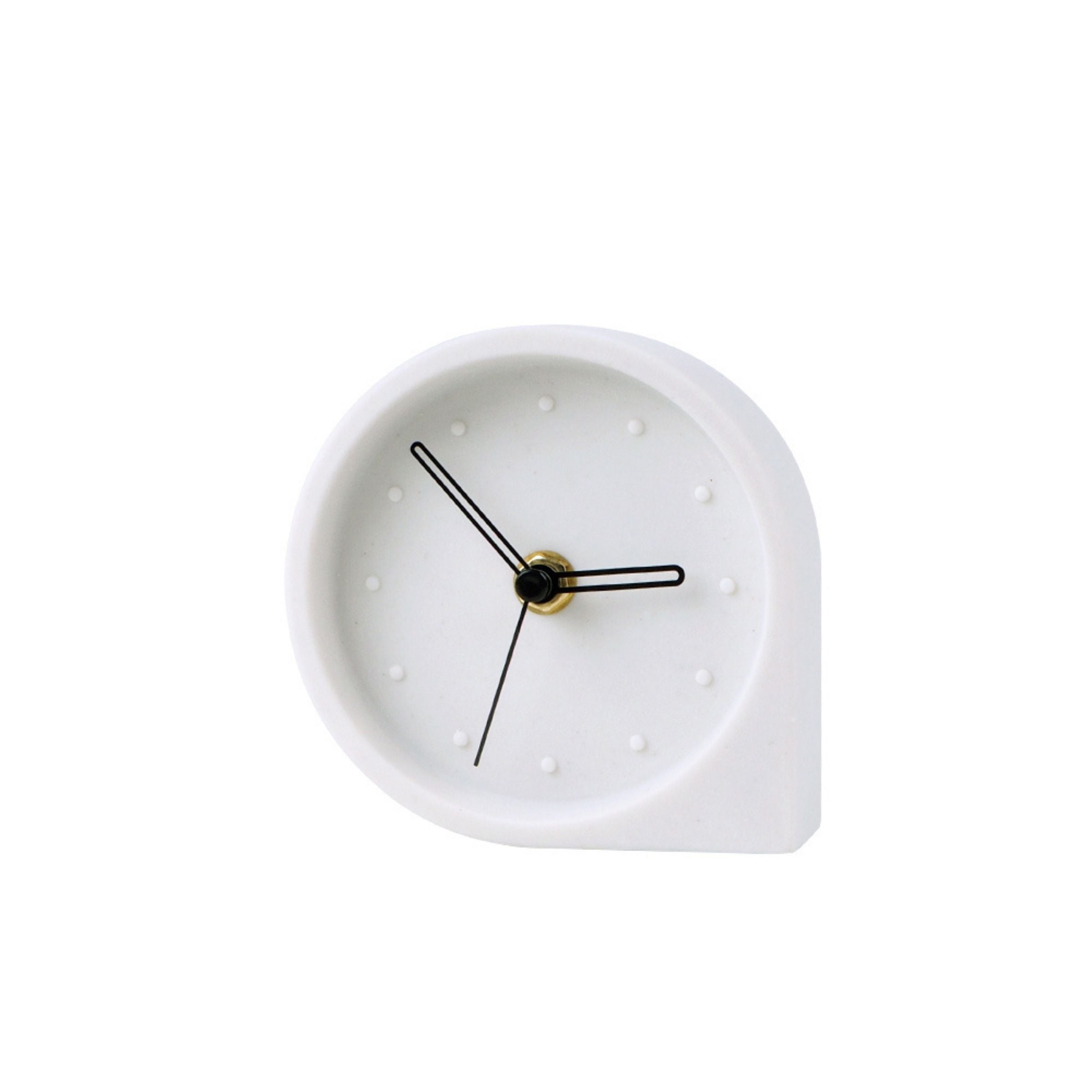 Ivory White Water Drop Desk Clock TCD284 -  Clocks - ebarza Furniture UAE | Shop Modern Furniture in Abu Dhabi & Dubai - مفروشات ايبازرا في الامارات | تسوق اثاث عصري وديكورات مميزة في دبي وابوظبي