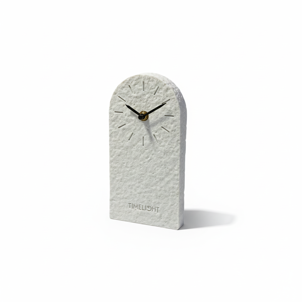 Ivory White Beach High Platform Clock TCH284