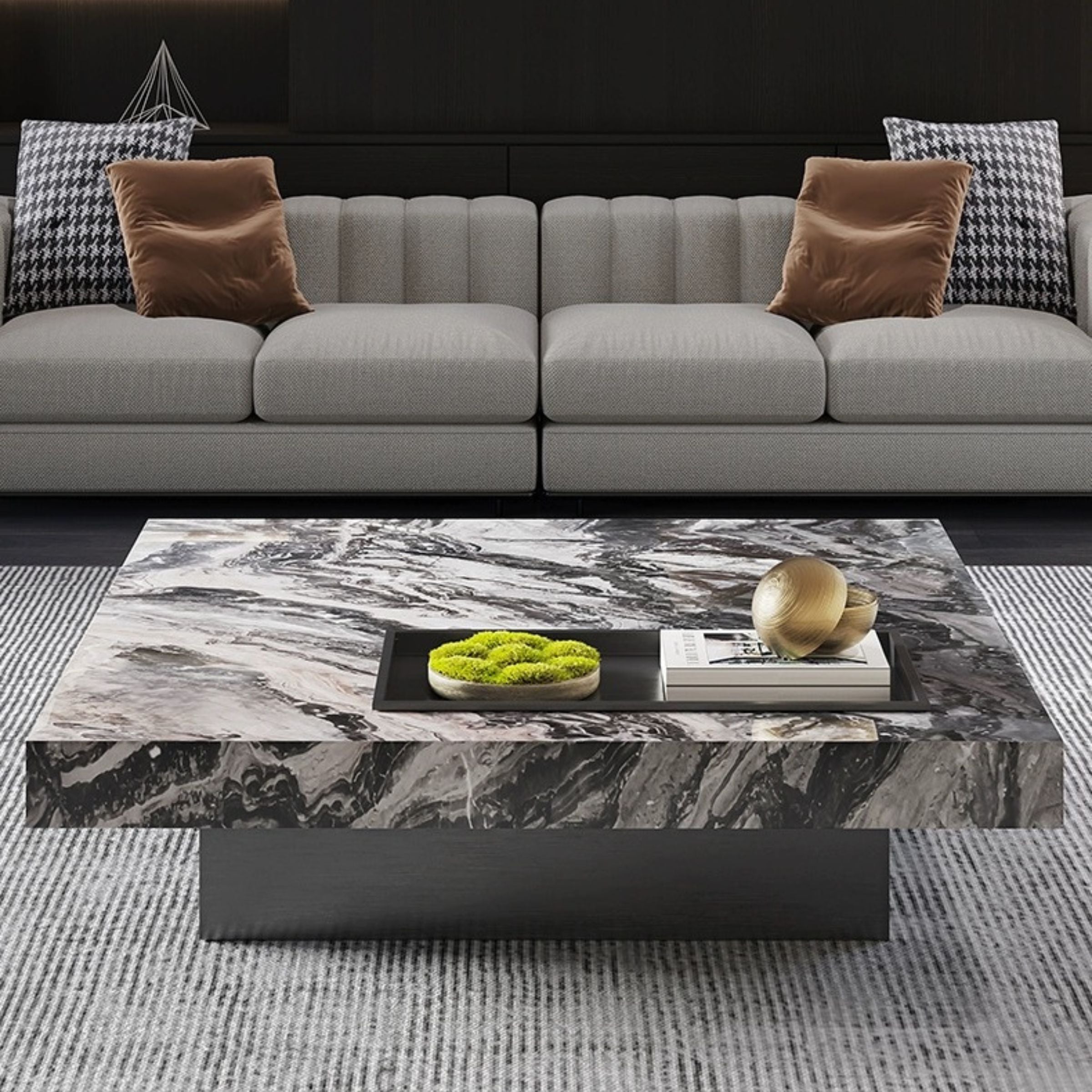 Natural Marble Coffee Table  TG-CT11 -  Coffee tables - ebarza Furniture UAE | Shop Modern Furniture in Abu Dhabi & Dubai - مفروشات ايبازرا في الامارات | تسوق اثاث عصري وديكورات مميزة في دبي وابوظبي