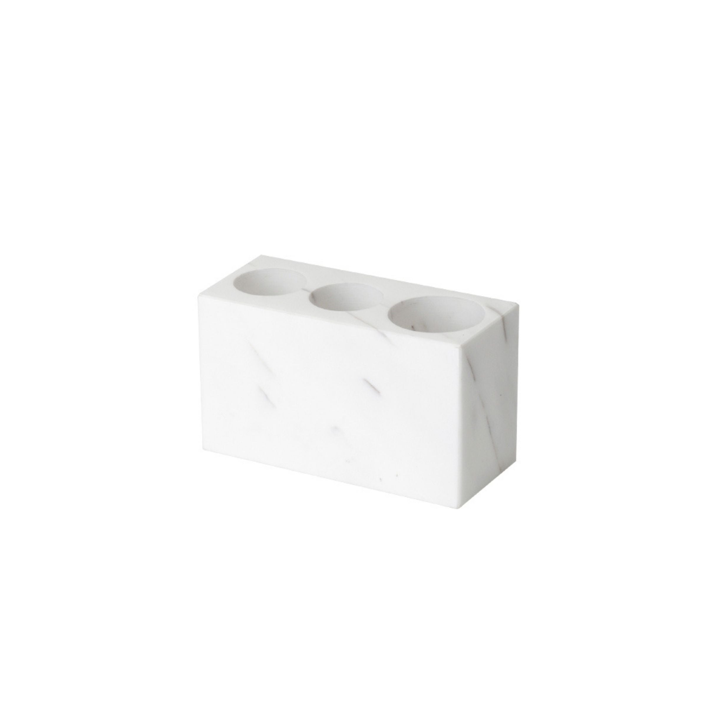 Three Hole Toothbrush Holder THE880 -  Bathroom Accessories - ebarza Furniture UAE | Shop Modern Furniture in Abu Dhabi & Dubai - مفروشات ايبازرا في الامارات | تسوق اثاث عصري وديكورات مميزة في دبي وابوظبي