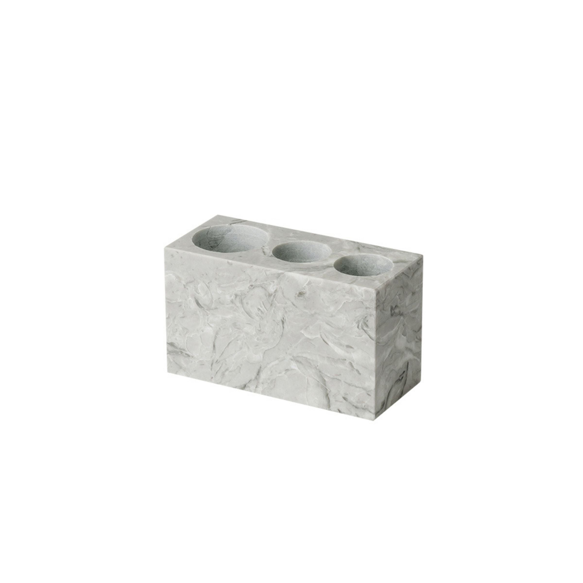 Three Hole Toothbrush Holder THE892 -  Bathroom Accessories - ebarza Furniture UAE | Shop Modern Furniture in Abu Dhabi & Dubai - مفروشات ايبازرا في الامارات | تسوق اثاث عصري وديكورات مميزة في دبي وابوظبي