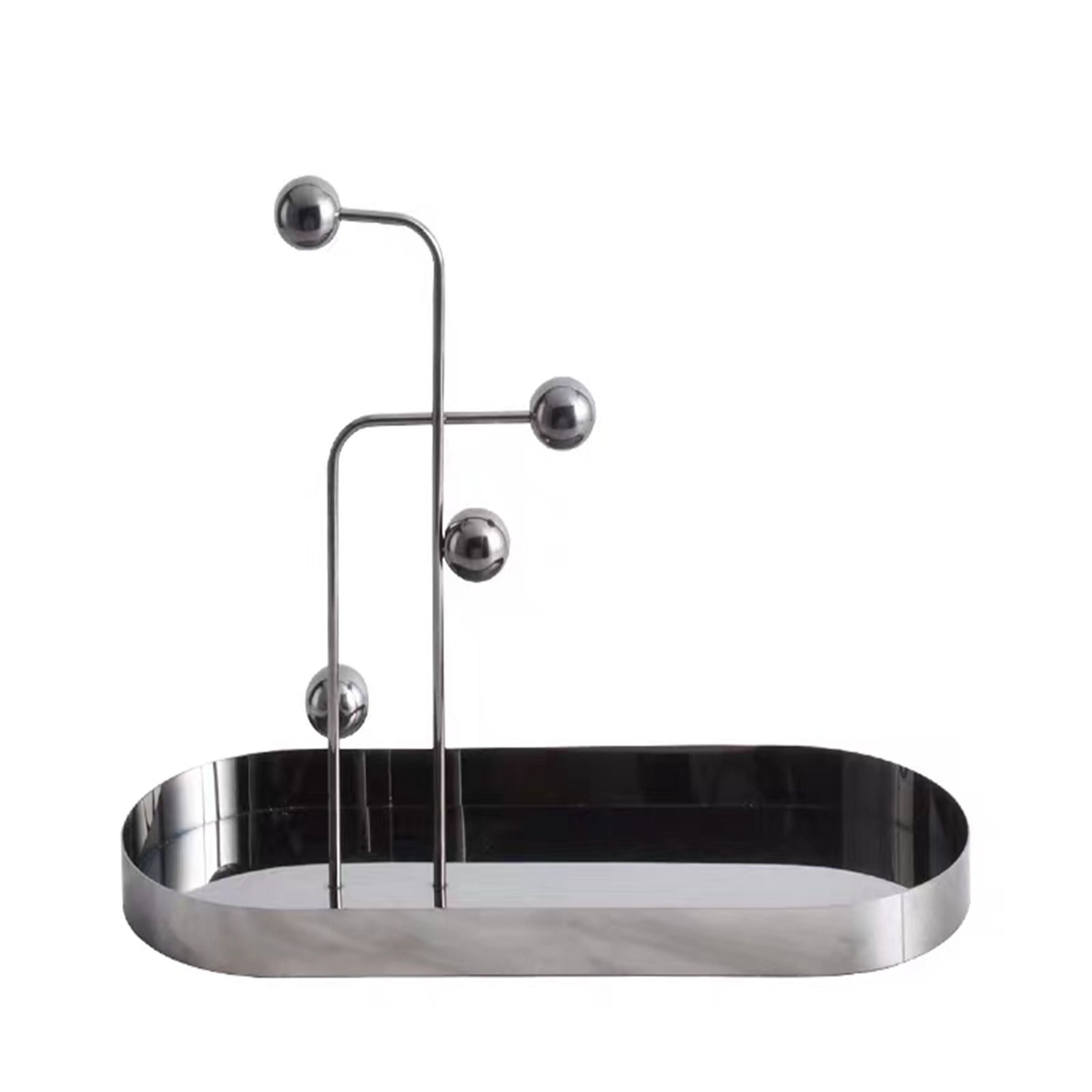 Stainless Steel Tray TP-4015 -  Trays - ebarza Furniture UAE | Shop Modern Furniture in Abu Dhabi & Dubai - مفروشات ايبازرا في الامارات | تسوق اثاث عصري وديكورات مميزة في دبي وابوظبي