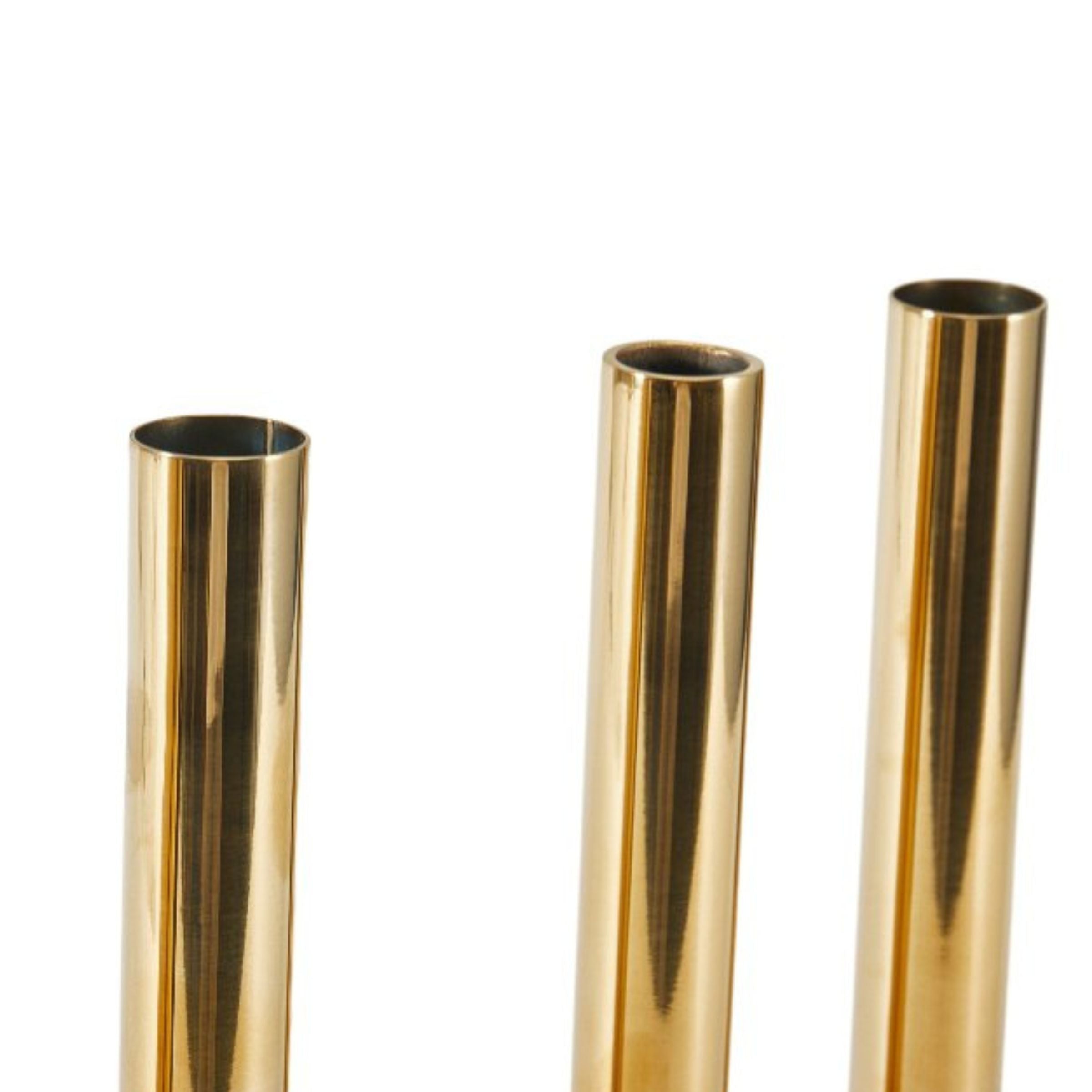 GOLDEN STEEL FLEXIABLE CANDLE HOLDER TX0042 -  Candle Holders - ebarza Furniture UAE | Shop Modern Furniture in Abu Dhabi & Dubai - مفروشات ايبازرا في الامارات | تسوق اثاث عصري وديكورات مميزة في دبي وابوظبي