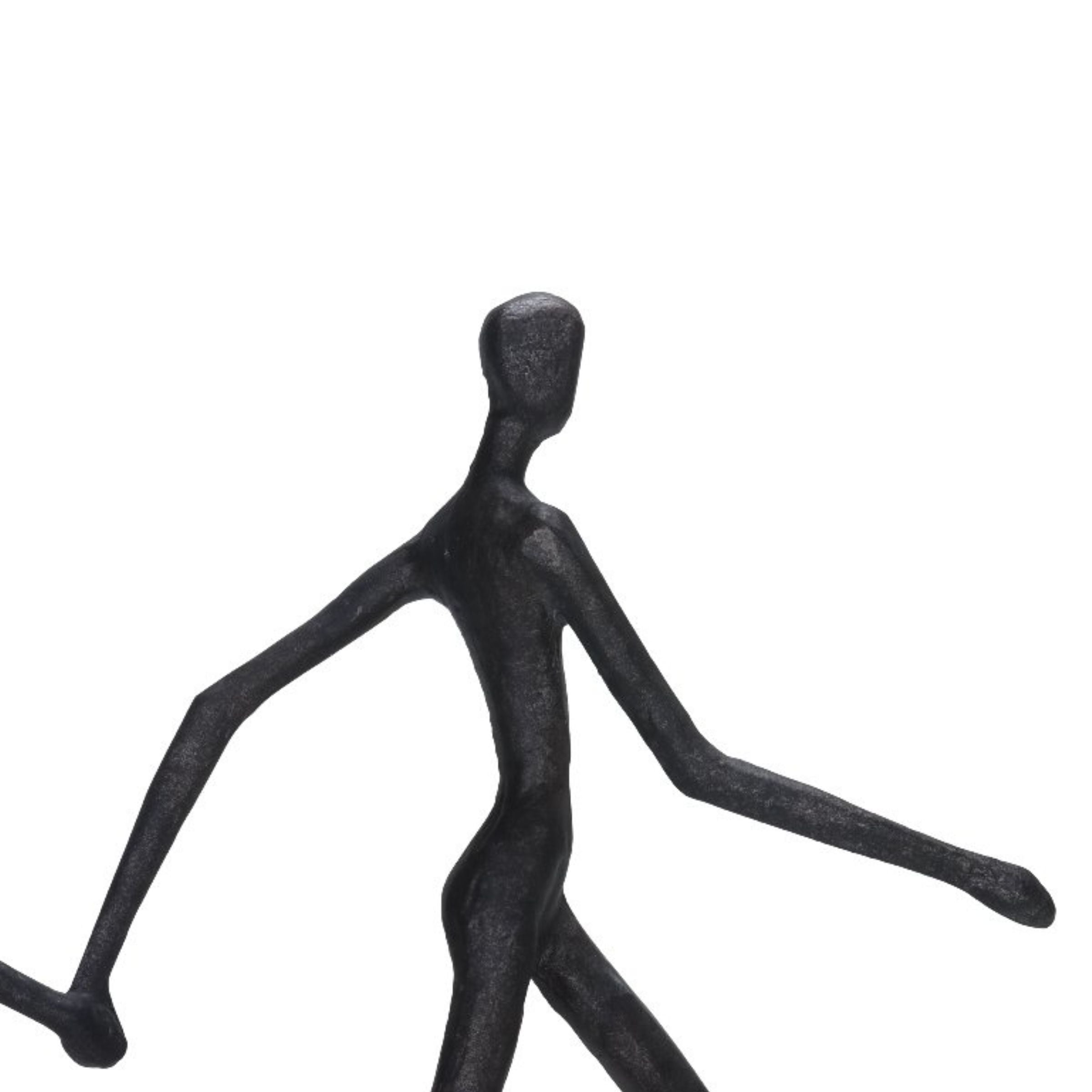 RUNNER BLACK ALLOY TX11175 -  Home Decor Figurines - ebarza Furniture UAE | Shop Modern Furniture in Abu Dhabi & Dubai - مفروشات ايبازرا في الامارات | تسوق اثاث عصري وديكورات مميزة في دبي وابوظبي