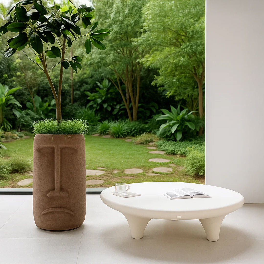 Indoor/Outdoor Beige  Coffee Table - XK-0003 -  Planter Boxes - ebarza Furniture UAE | Shop Modern Furniture in Abu Dhabi & Dubai - مفروشات ايبازرا في الامارات | تسوق اثاث عصري وديكورات مميزة في دبي وابوظبي