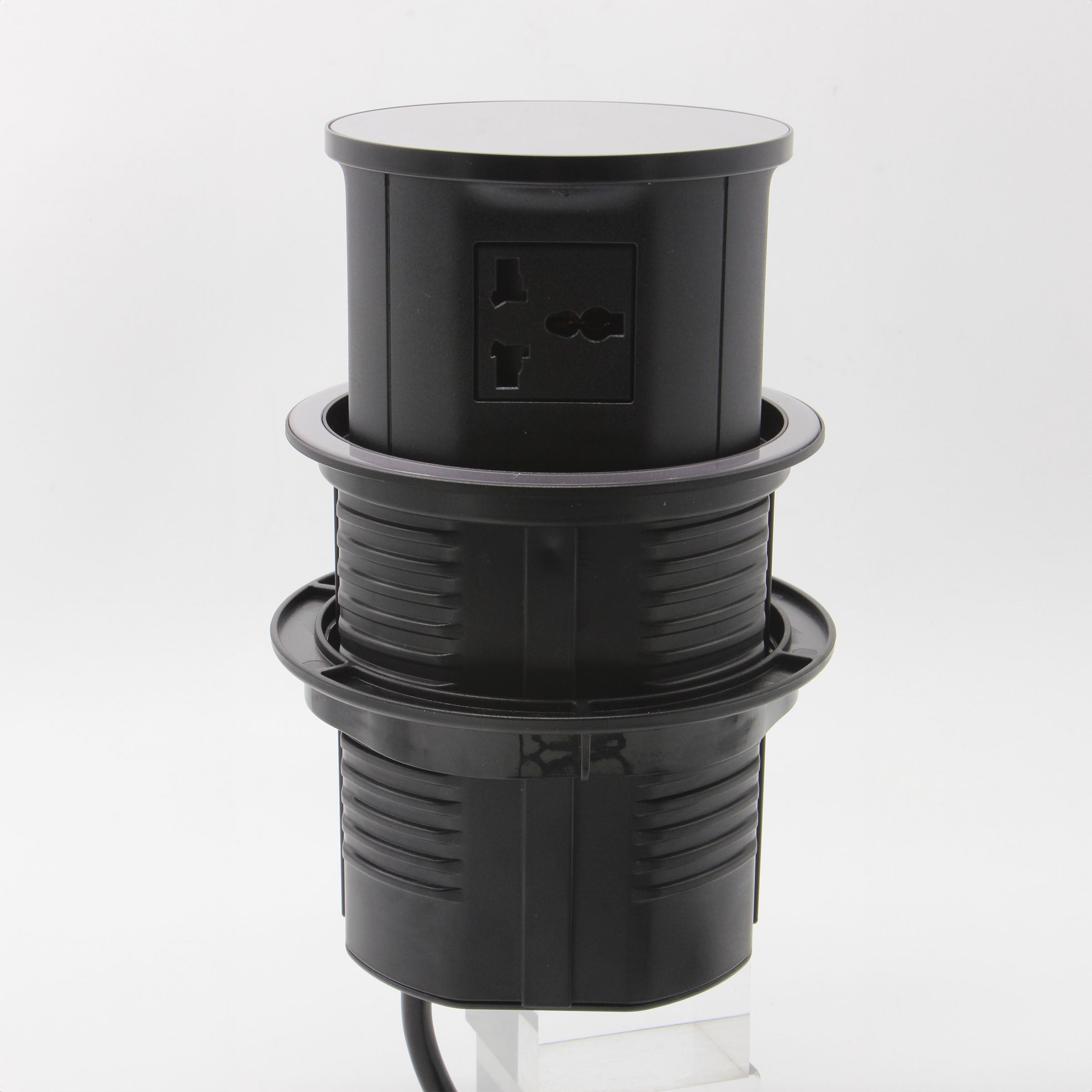 Tempered Glass Pop Up Socket JXB-015A -  Smart Sockets - ebarza Furniture UAE | Shop Modern Furniture in Abu Dhabi & Dubai - مفروشات ايبازرا في الامارات | تسوق اثاث عصري وديكورات مميزة في دبي وابوظبي