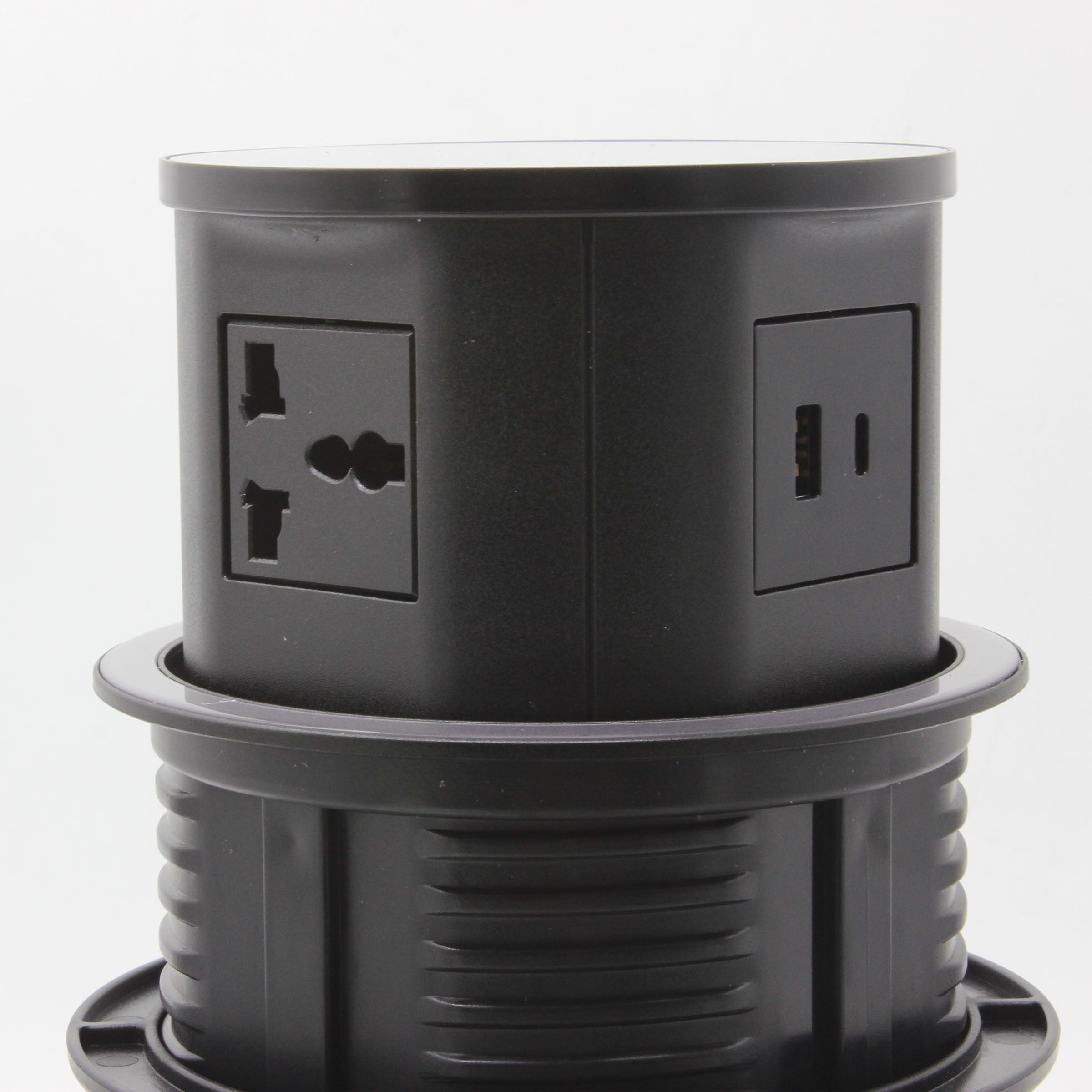 Tempered Glass Pop Up Socket JXB-015A -  Smart Sockets - ebarza Furniture UAE | Shop Modern Furniture in Abu Dhabi & Dubai - مفروشات ايبازرا في الامارات | تسوق اثاث عصري وديكورات مميزة في دبي وابوظبي