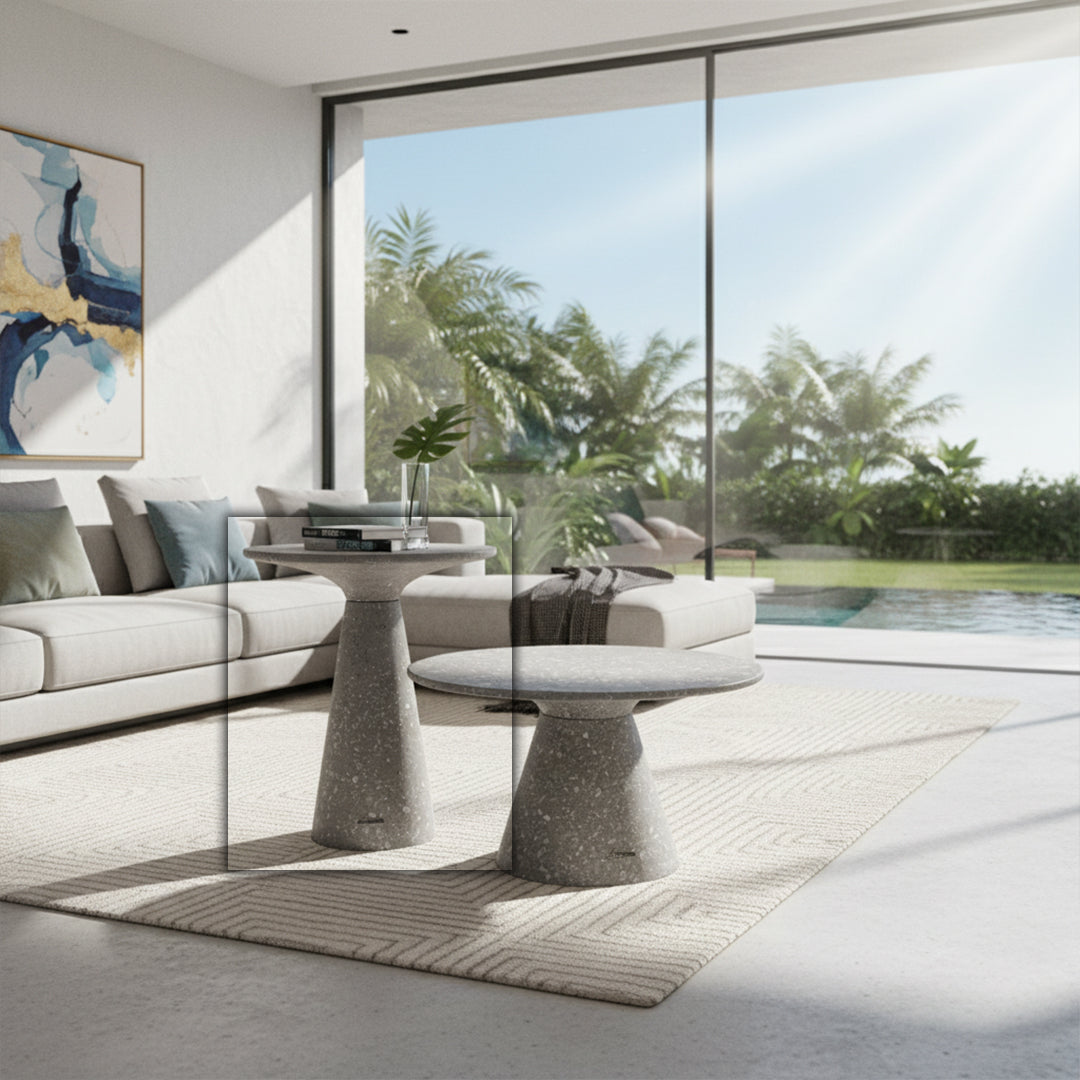 Terrazzo D60 Side Table N0370-56 -  Coffee tables - ebarza Furniture UAE | Shop Modern Furniture in Abu Dhabi & Dubai - مفروشات ايبازرا في الامارات | تسوق اثاث عصري وديكورات مميزة في دبي وابوظبي