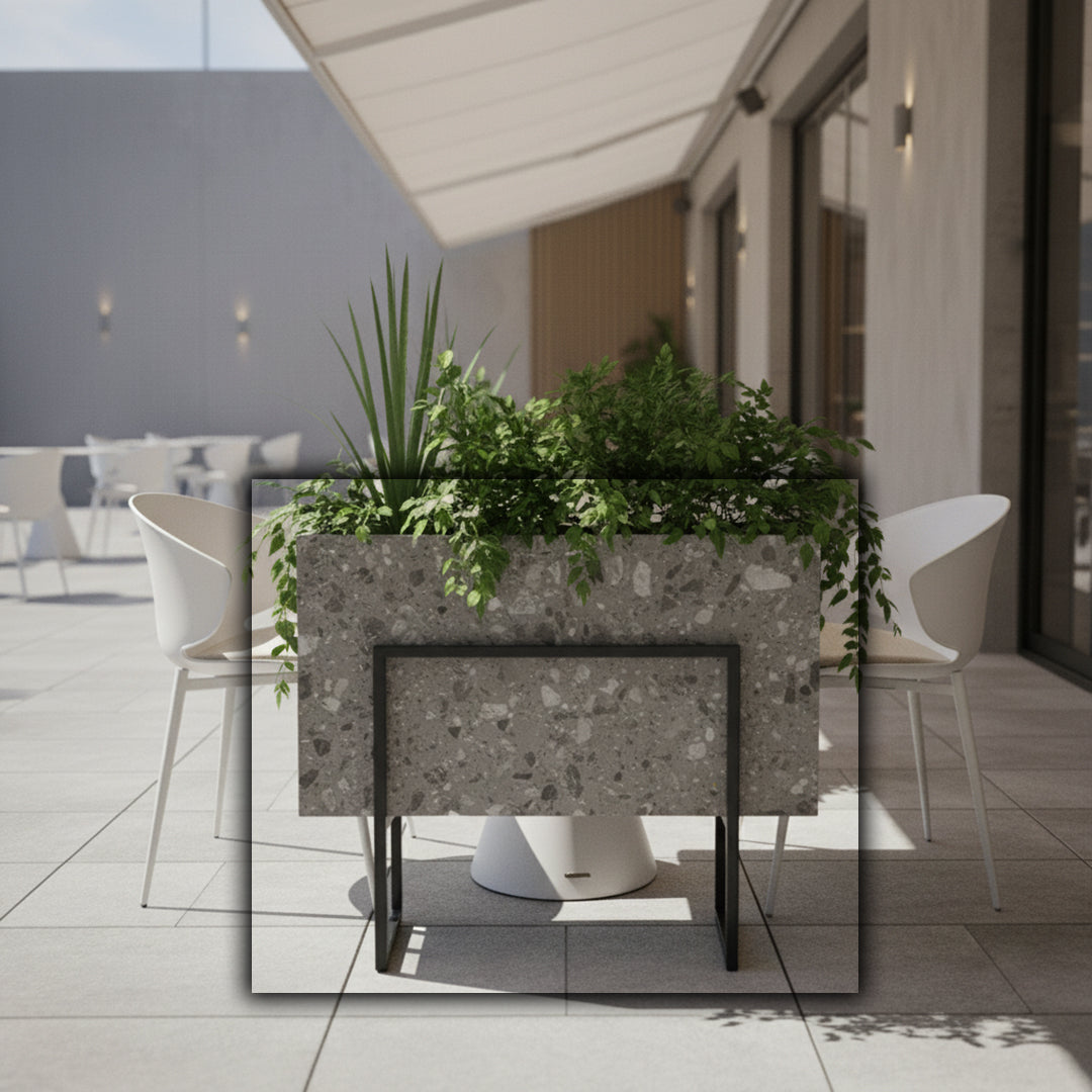 Terrazzo Planter Box 309-N0370 -  Planter Boxes - ebarza Furniture UAE | Shop Modern Furniture in Abu Dhabi & Dubai - مفروشات ايبازرا في الامارات | تسوق اثاث عصري وديكورات مميزة في دبي وابوظبي