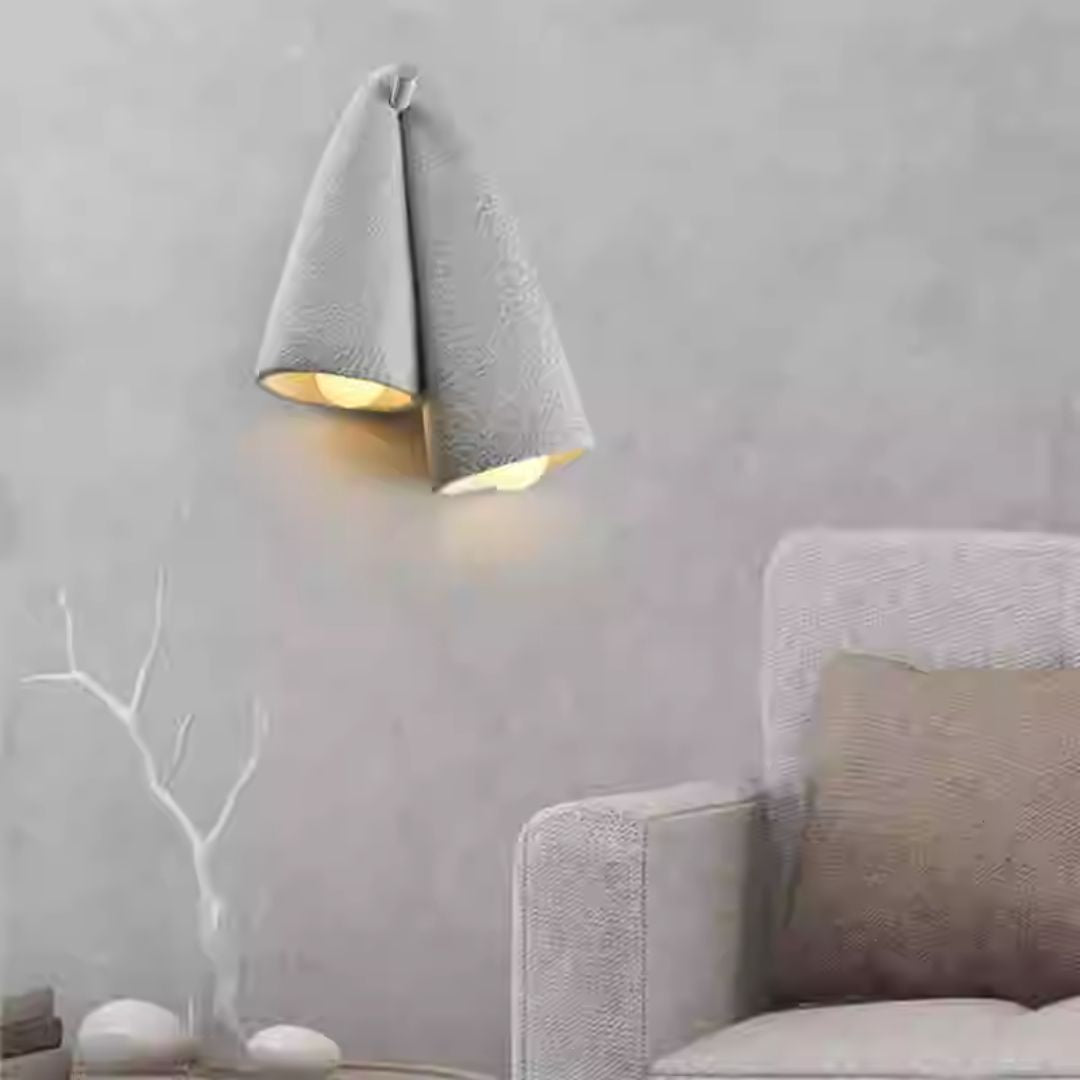 The Drape Resin Wall lamp HTD-2531 -  Wall Lamps - ebarza Furniture UAE | Shop Modern Furniture in Abu Dhabi & Dubai - مفروشات ايبازرا في الامارات | تسوق اثاث عصري وديكورات مميزة في دبي وابوظبي