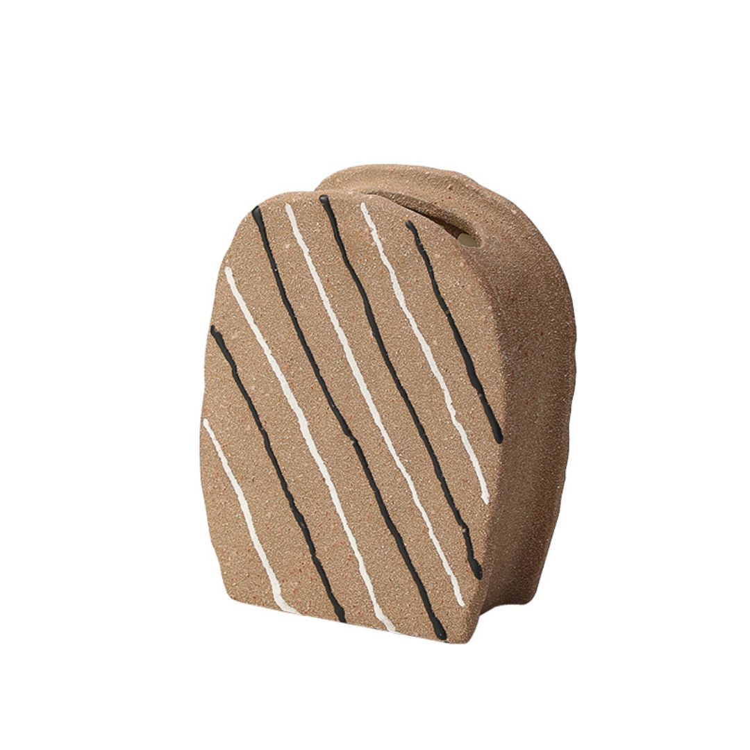 Tiramisu Vase B - FF-D24108B -  Vases - ebarza Furniture UAE | Shop Modern Furniture in Abu Dhabi & Dubai - مفروشات ايبازرا في الامارات | تسوق اثاث عصري وديكورات مميزة في دبي وابوظبي