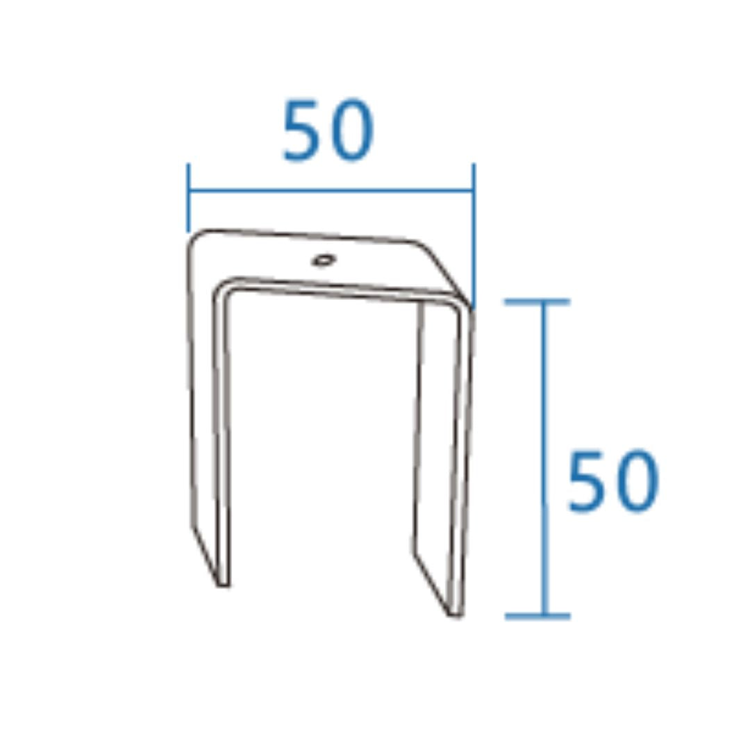 Track fixing clips 50*50mm R20-642 connector YND-642-KK -  Smart Track Lighting - ebarza Furniture UAE | Shop Modern Furniture in Abu Dhabi & Dubai - مفروشات ايبازرا في الامارات | تسوق اثاث عصري وديكورات مميزة في دبي وابوظبي