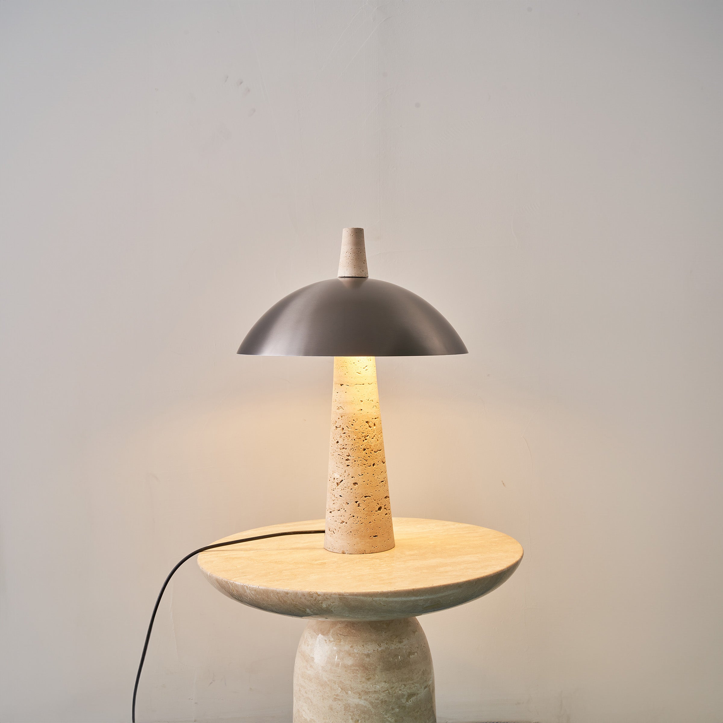 Travertine Base Table Lamp JA015T -  Desk\table Lamps - ebarza Furniture UAE | Shop Modern Furniture in Abu Dhabi & Dubai - مفروشات ايبازرا في الامارات | تسوق اثاث عصري وديكورات مميزة في دبي وابوظبي