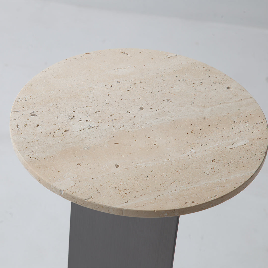 Travertine Coffee Table JA053-A -  Coffee Tables - ebarza Furniture UAE | Shop Modern Furniture in Abu Dhabi & Dubai - مفروشات ايبازرا في الامارات | تسوق اثاث عصري وديكورات مميزة في دبي وابوظبي