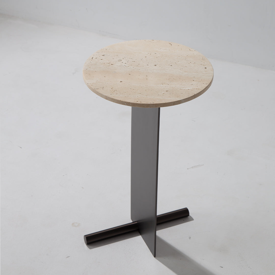 Travertine Coffee Table JA053-A -  Coffee Tables - ebarza Furniture UAE | Shop Modern Furniture in Abu Dhabi & Dubai - مفروشات ايبازرا في الامارات | تسوق اثاث عصري وديكورات مميزة في دبي وابوظبي