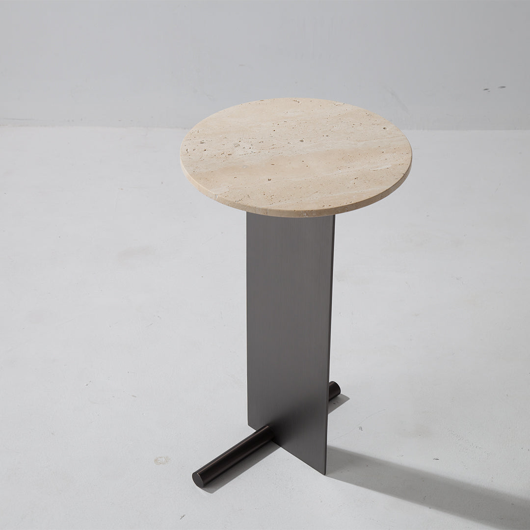 Travertine Coffee Table JA053-A -  Coffee Tables - ebarza Furniture UAE | Shop Modern Furniture in Abu Dhabi & Dubai - مفروشات ايبازرا في الامارات | تسوق اثاث عصري وديكورات مميزة في دبي وابوظبي