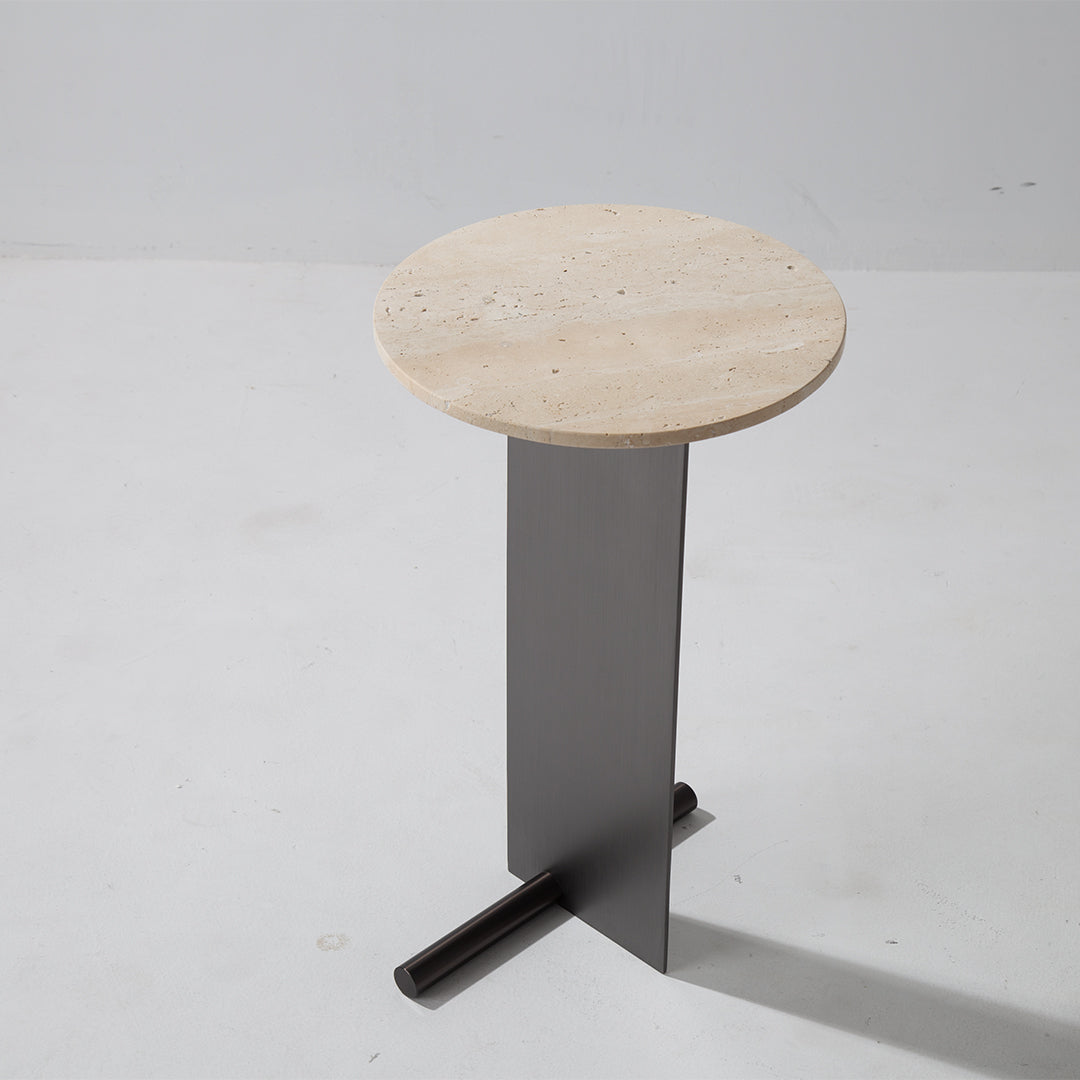 Travertine Coffee Table JA053-A -  Coffee Tables - ebarza Furniture UAE | Shop Modern Furniture in Abu Dhabi & Dubai - مفروشات ايبازرا في الامارات | تسوق اثاث عصري وديكورات مميزة في دبي وابوظبي