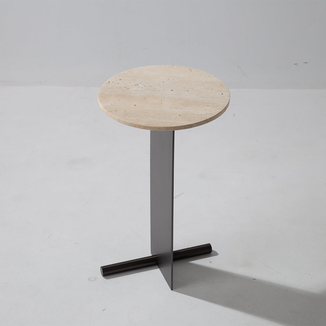 Travertine Coffee Table JA053-A -  Coffee Tables - ebarza Furniture UAE | Shop Modern Furniture in Abu Dhabi & Dubai - مفروشات ايبازرا في الامارات | تسوق اثاث عصري وديكورات مميزة في دبي وابوظبي