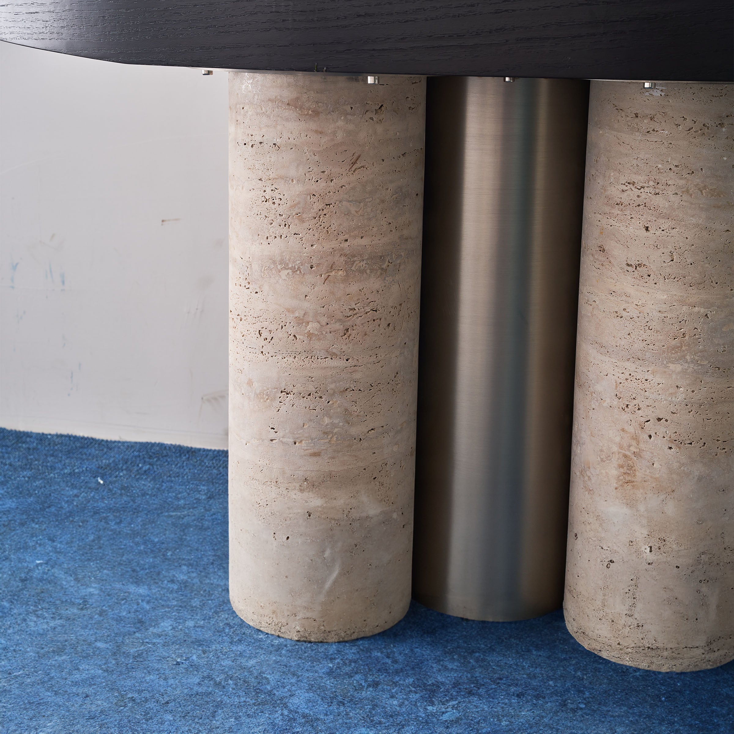Travertine Console Table JA016 -  Consoles - ebarza Furniture UAE | Shop Modern Furniture in Abu Dhabi & Dubai - مفروشات ايبازرا في الامارات | تسوق اثاث عصري وديكورات مميزة في دبي وابوظبي