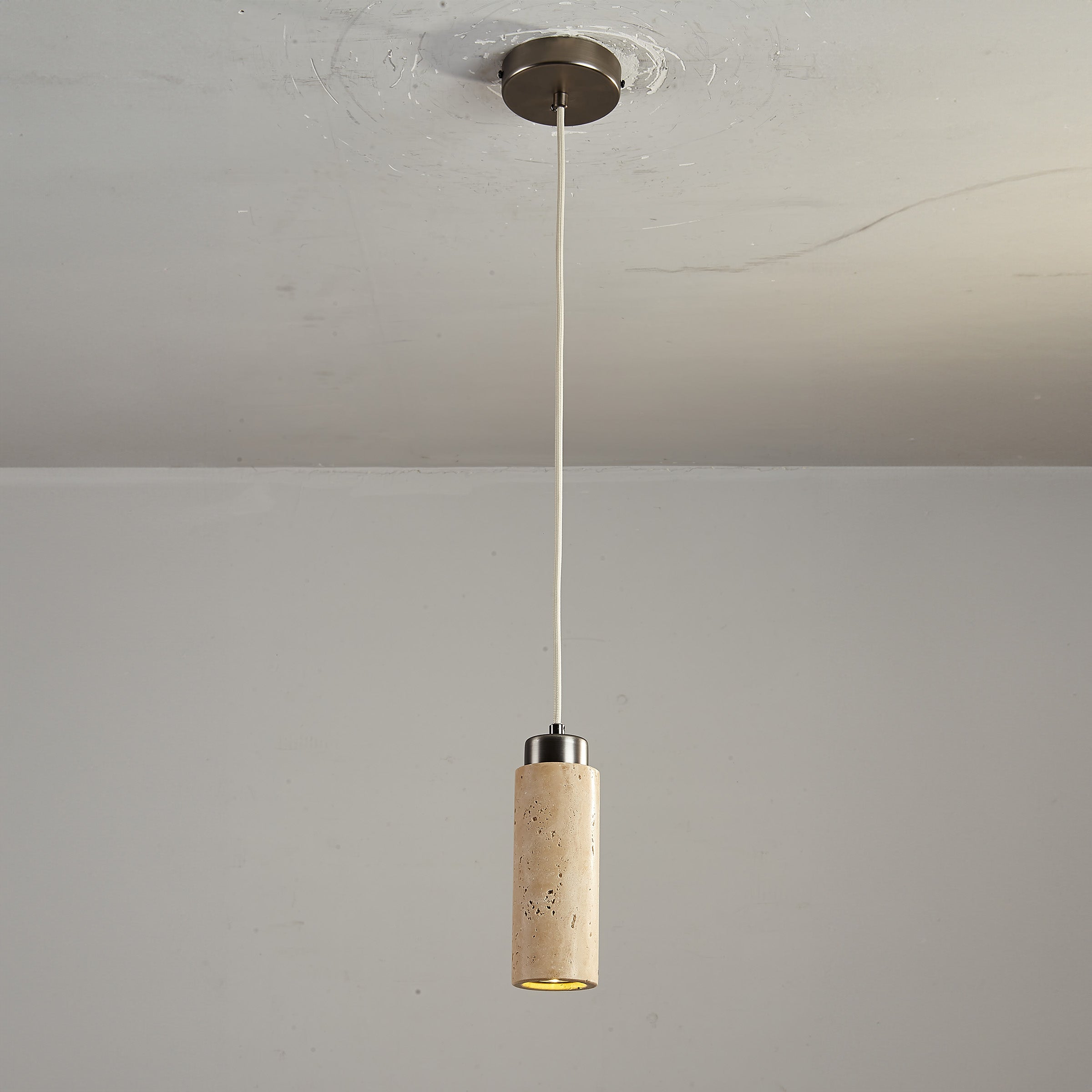 Travertine Pendant Lamp 60005-1P -  Pendant Lamps - ebarza Furniture UAE | Shop Modern Furniture in Abu Dhabi & Dubai - مفروشات ايبازرا في الامارات | تسوق اثاث عصري وديكورات مميزة في دبي وابوظبي