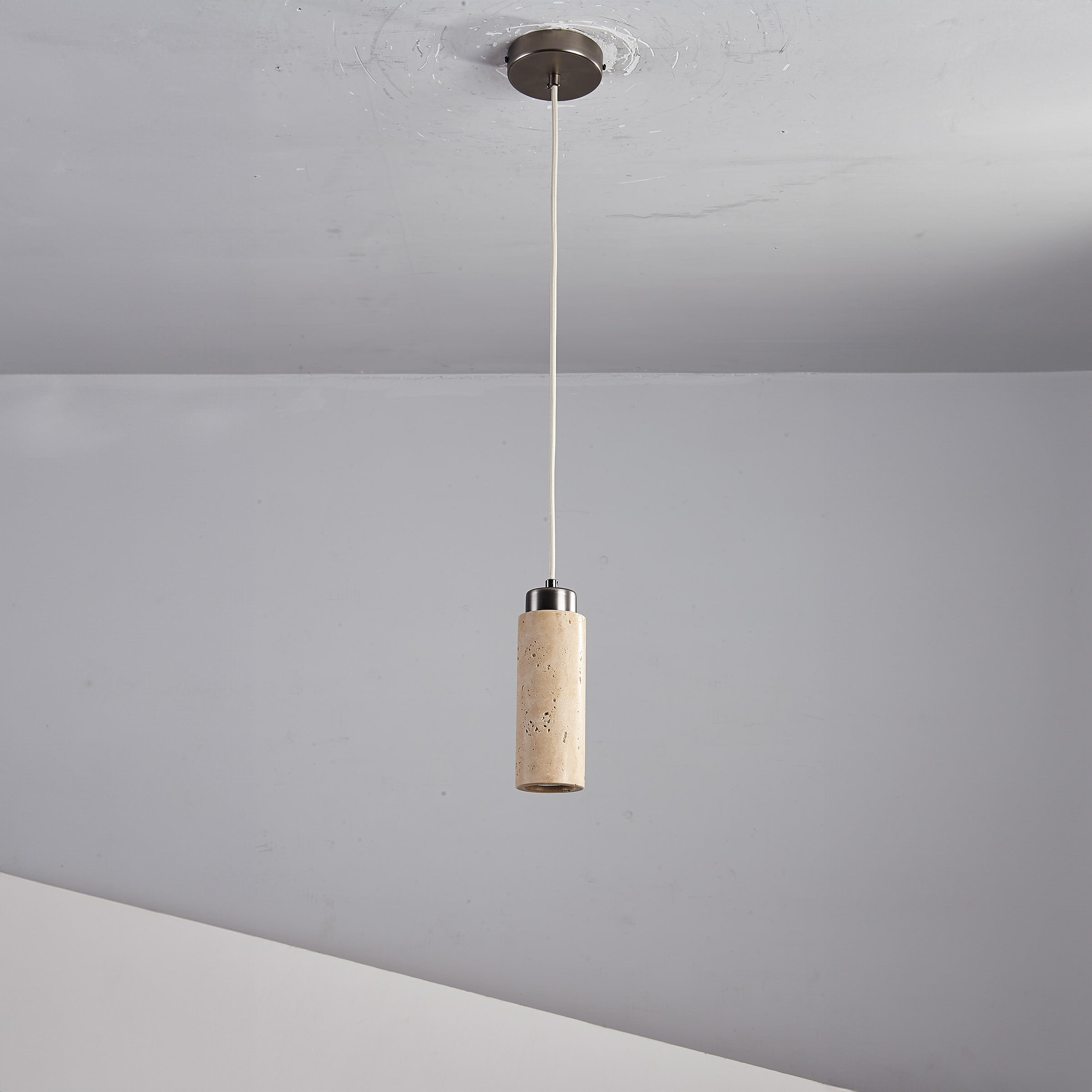 Travertine Pendant Lamp 60005-1P -  Pendant Lamps - ebarza Furniture UAE | Shop Modern Furniture in Abu Dhabi & Dubai - مفروشات ايبازرا في الامارات | تسوق اثاث عصري وديكورات مميزة في دبي وابوظبي