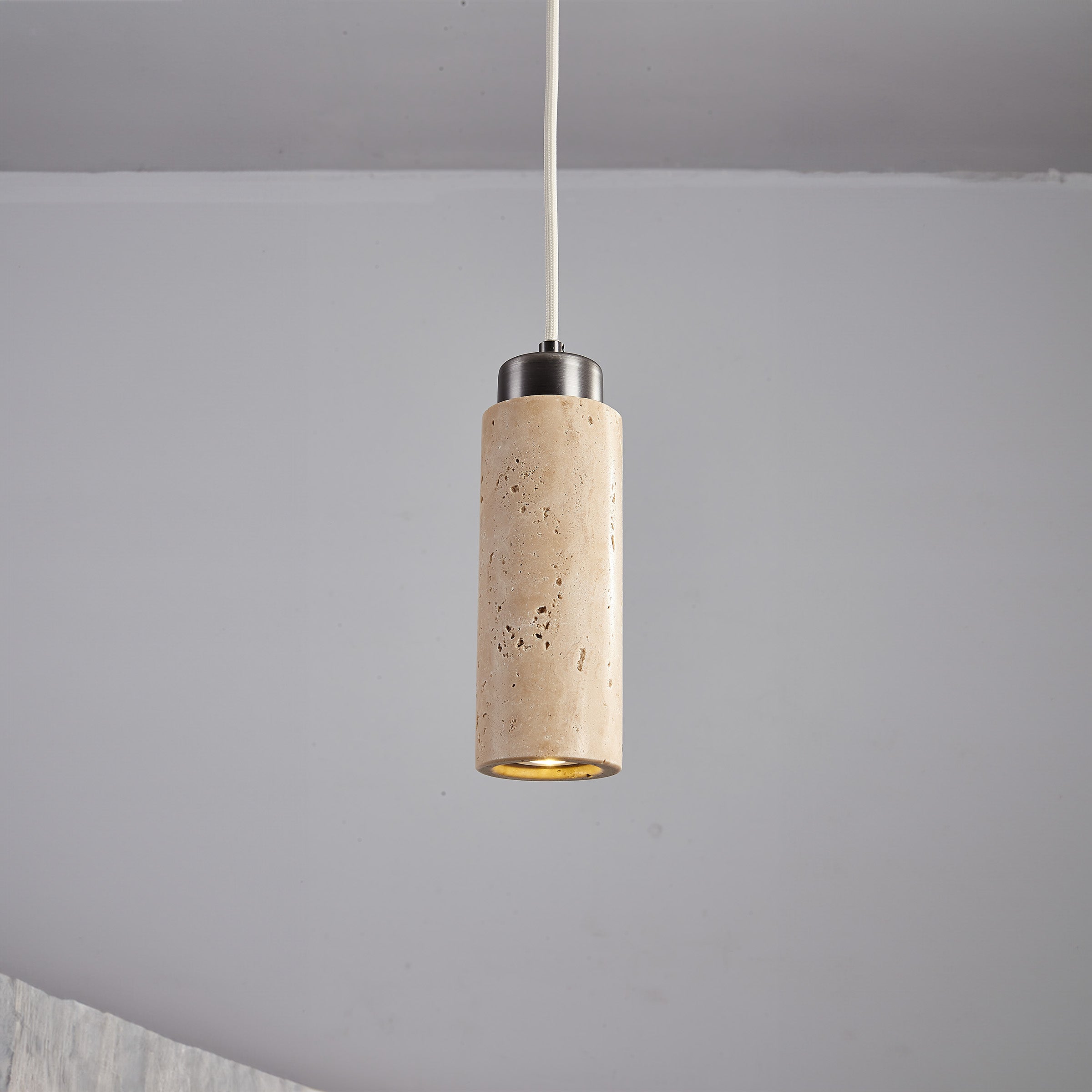 Travertine Pendant Lamp 60005-1P -  Pendant Lamps - ebarza Furniture UAE | Shop Modern Furniture in Abu Dhabi & Dubai - مفروشات ايبازرا في الامارات | تسوق اثاث عصري وديكورات مميزة في دبي وابوظبي