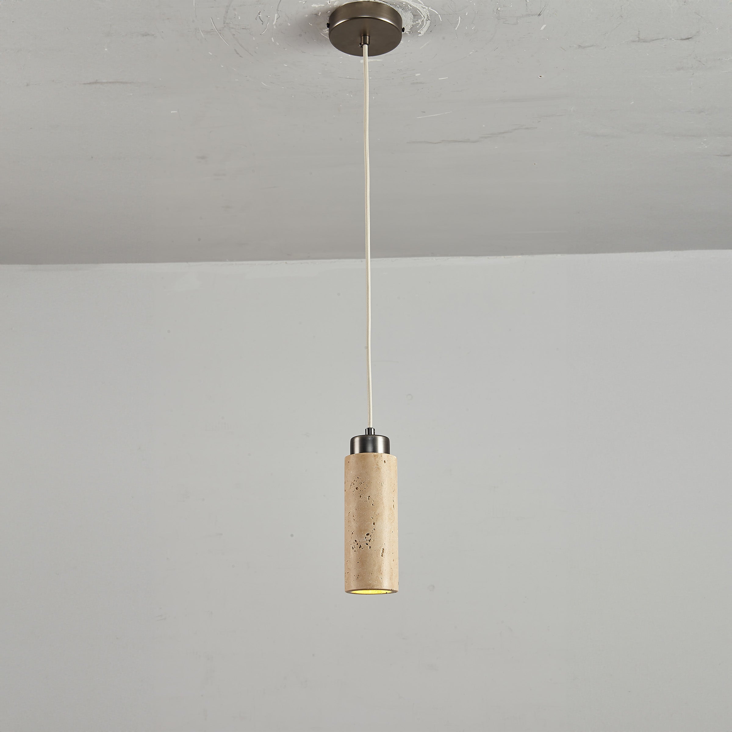 Travertine Pendant Lamp 60005-1P -  Pendant Lamps - ebarza Furniture UAE | Shop Modern Furniture in Abu Dhabi & Dubai - مفروشات ايبازرا في الامارات | تسوق اثاث عصري وديكورات مميزة في دبي وابوظبي