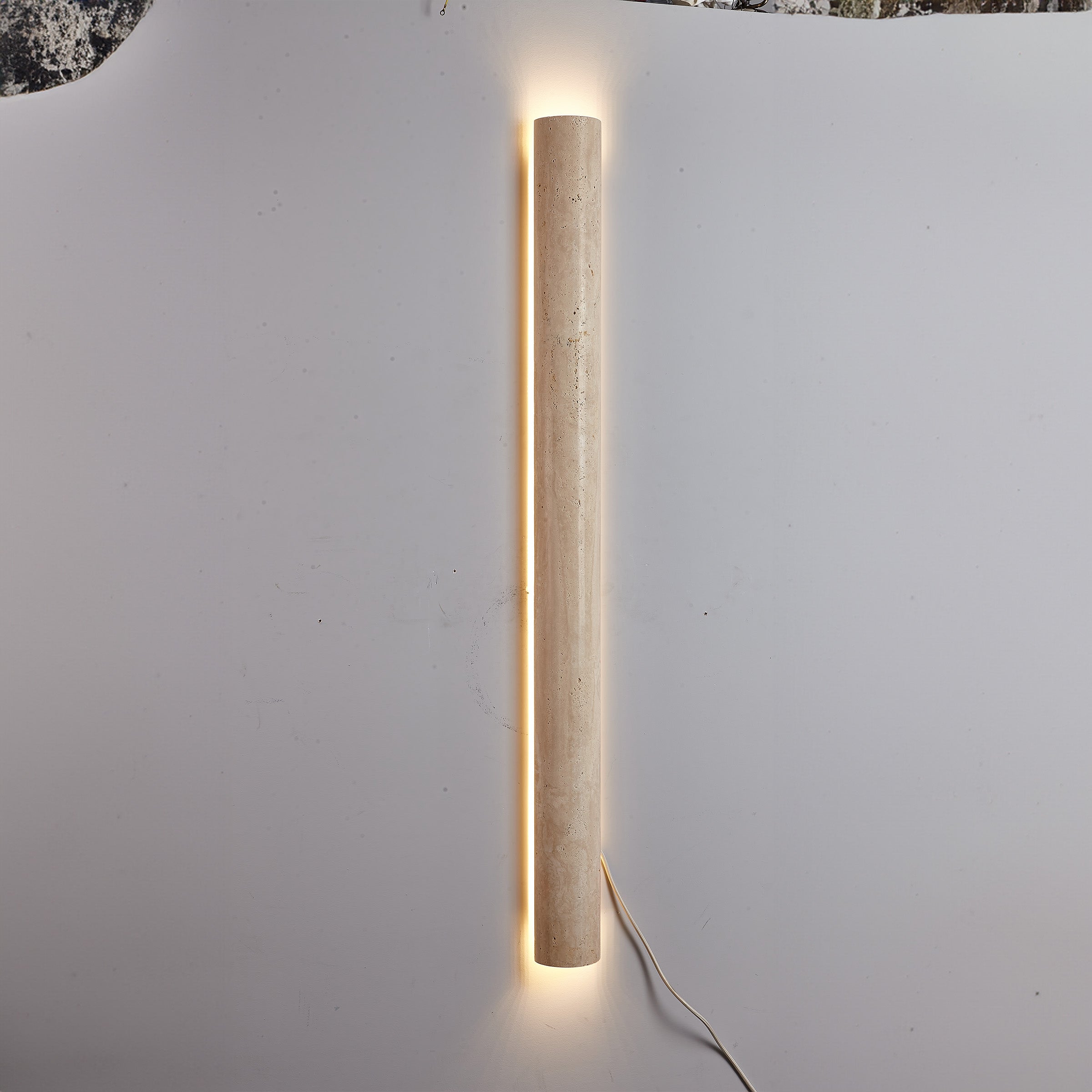 Beige Natural Travertine Marble  Wall Lamp 60008-4W -  Wall Lamps - ebarza Furniture UAE | Shop Modern Furniture in Abu Dhabi & Dubai - مفروشات ايبازرا في الامارات | تسوق اثاث عصري وديكورات مميزة في دبي وابوظبي