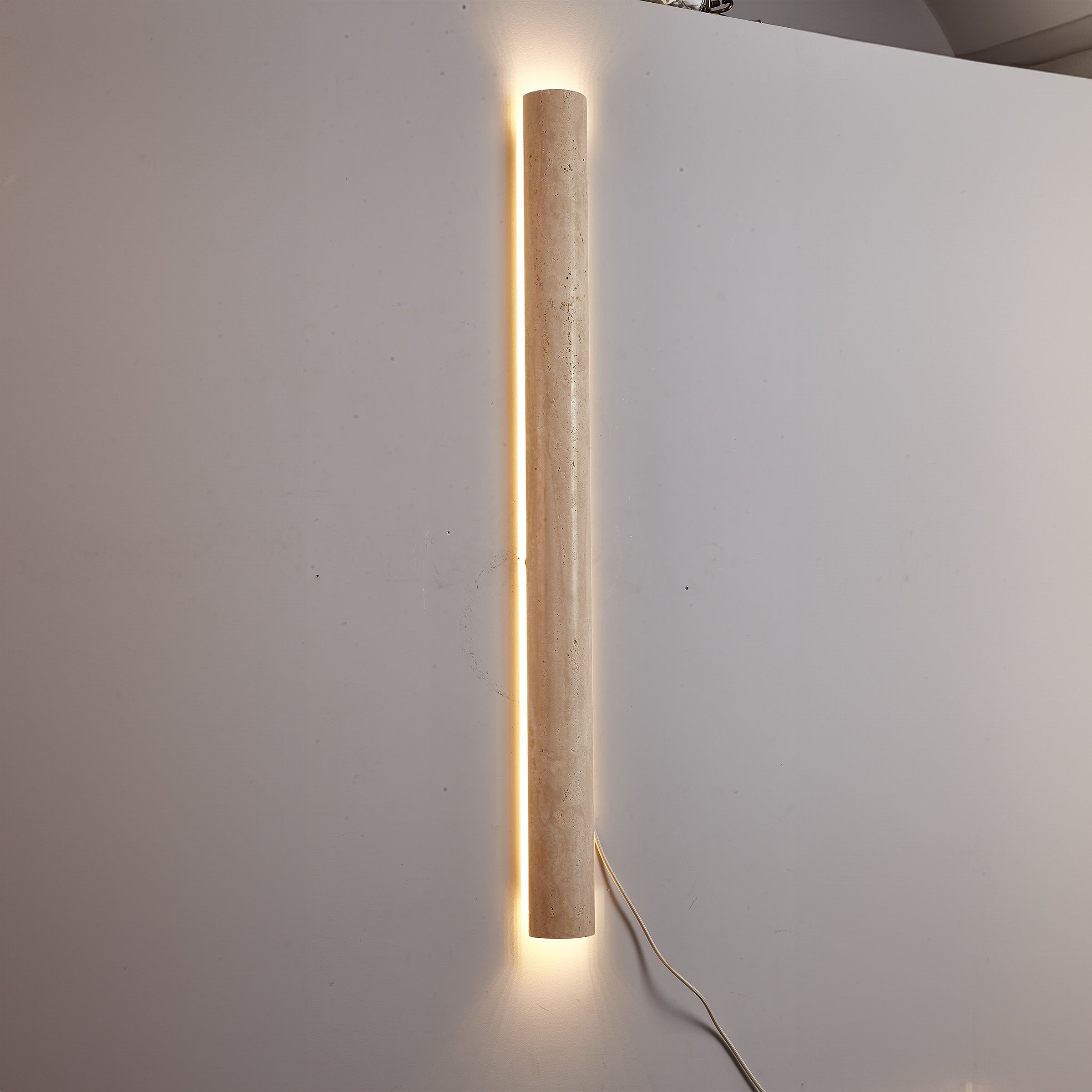 Beige Natural Travertine Marble  Wall Lamp 60008-4W -  Wall Lamps - ebarza Furniture UAE | Shop Modern Furniture in Abu Dhabi & Dubai - مفروشات ايبازرا في الامارات | تسوق اثاث عصري وديكورات مميزة في دبي وابوظبي