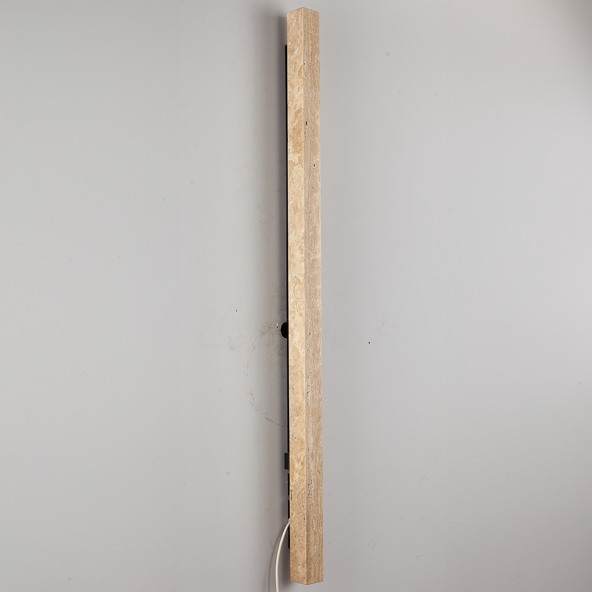 Beige Natural Travertine Marble  Wall Lamp 60020-3W -  Wall Lamps - ebarza Furniture UAE | Shop Modern Furniture in Abu Dhabi & Dubai - مفروشات ايبازرا في الامارات | تسوق اثاث عصري وديكورات مميزة في دبي وابوظبي