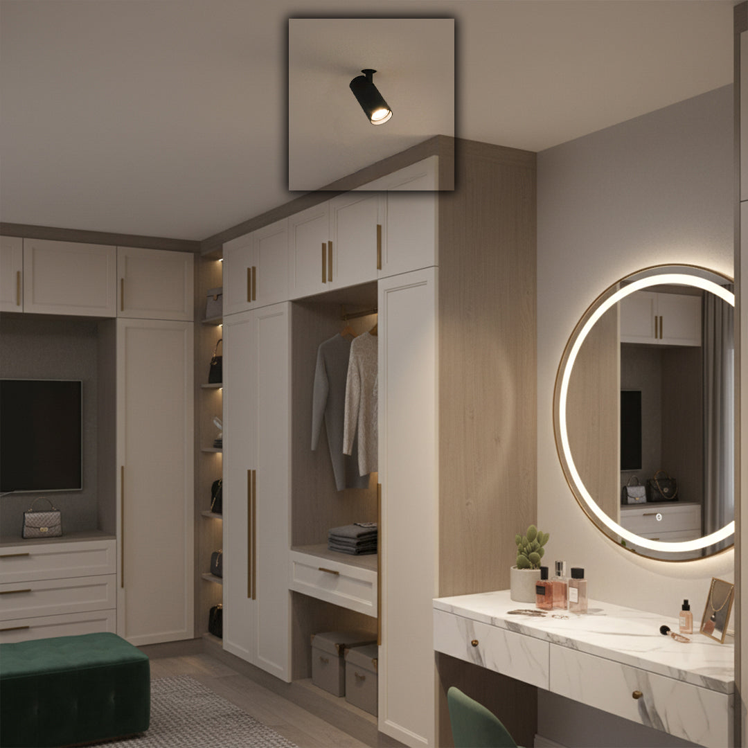 Trimless Black Ceiling Lamp MJ-6110/MJ-6101B -  Ceiling Lamps - ebarza Furniture UAE | Shop Modern Furniture in Abu Dhabi & Dubai - مفروشات ايبازرا في الامارات | تسوق اثاث عصري وديكورات مميزة في دبي وابوظبي