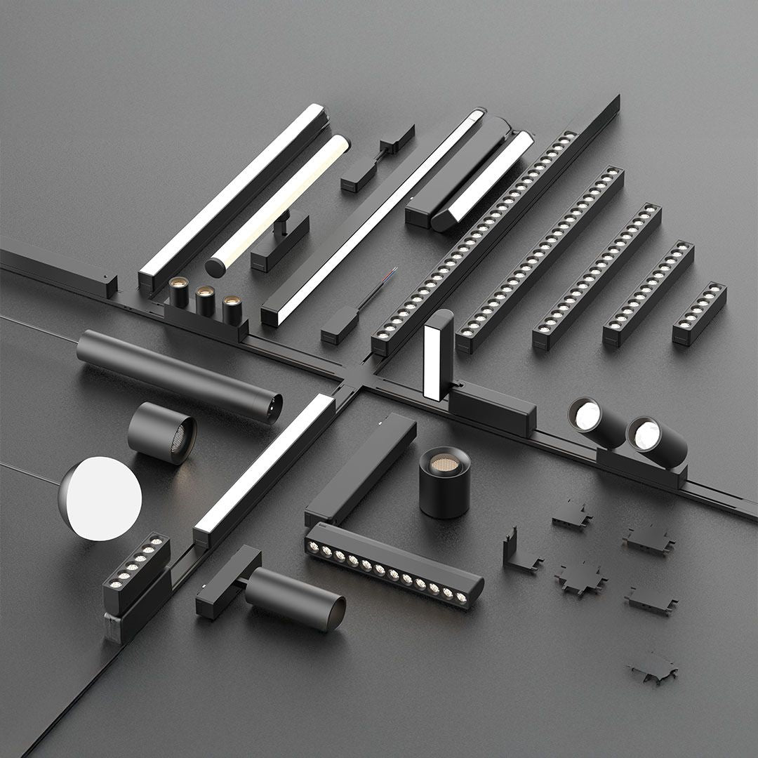Ultra Thin Exposed Track Strip YND26-A -  Smart Track Lighting - ebarza Furniture UAE | Shop Modern Furniture in Abu Dhabi & Dubai - مفروشات ايبازرا في الامارات | تسوق اثاث عصري وديكورات مميزة في دبي وابوظبي