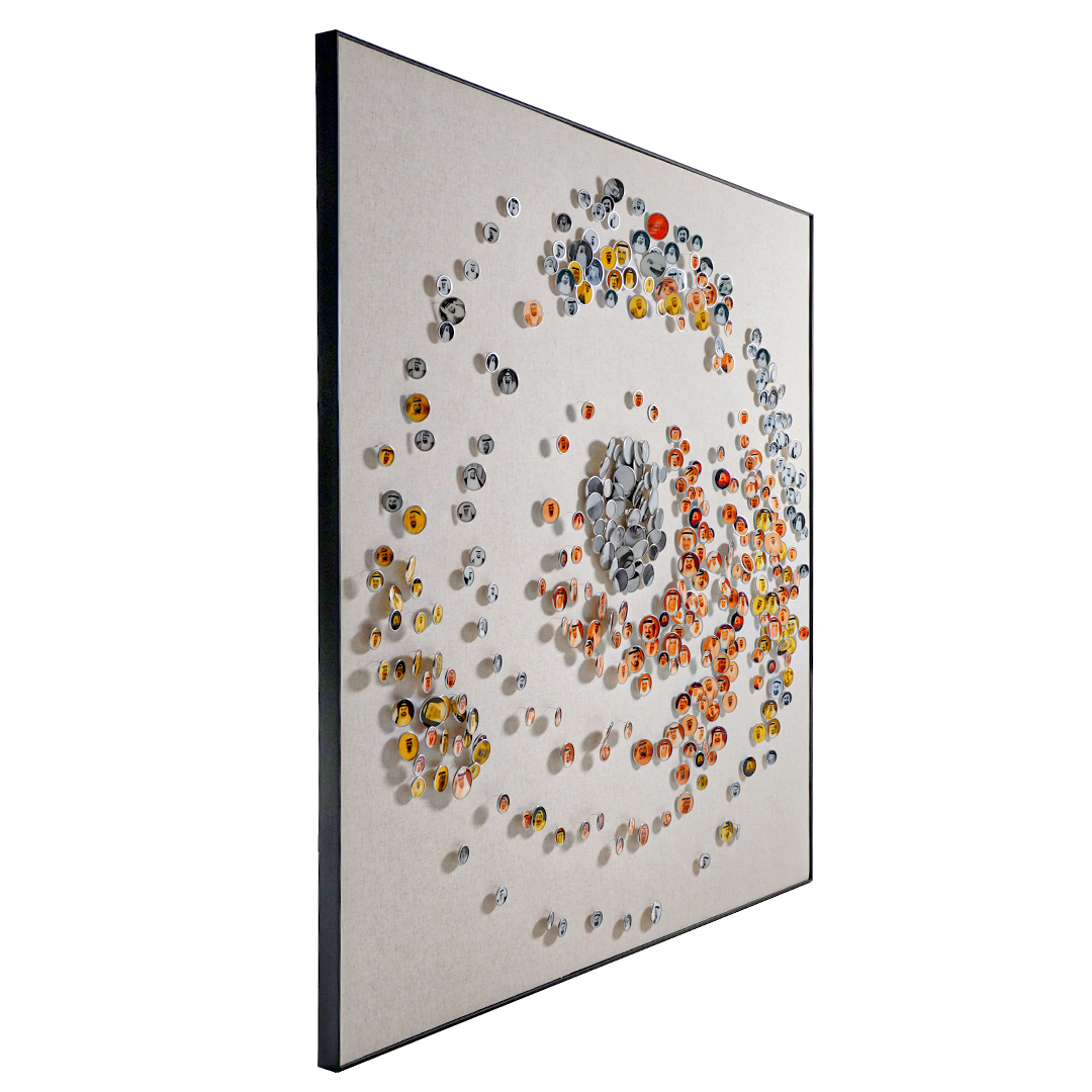 Orbital Echoes Handmade Wall Art - 2403H0046-W2000*H2000-T184859090 -  Artwork - ebarza Furniture UAE | Shop Modern Furniture in Abu Dhabi & Dubai - مفروشات ايبازرا في الامارات | تسوق اثاث عصري وديكورات مميزة في دبي وابوظبي