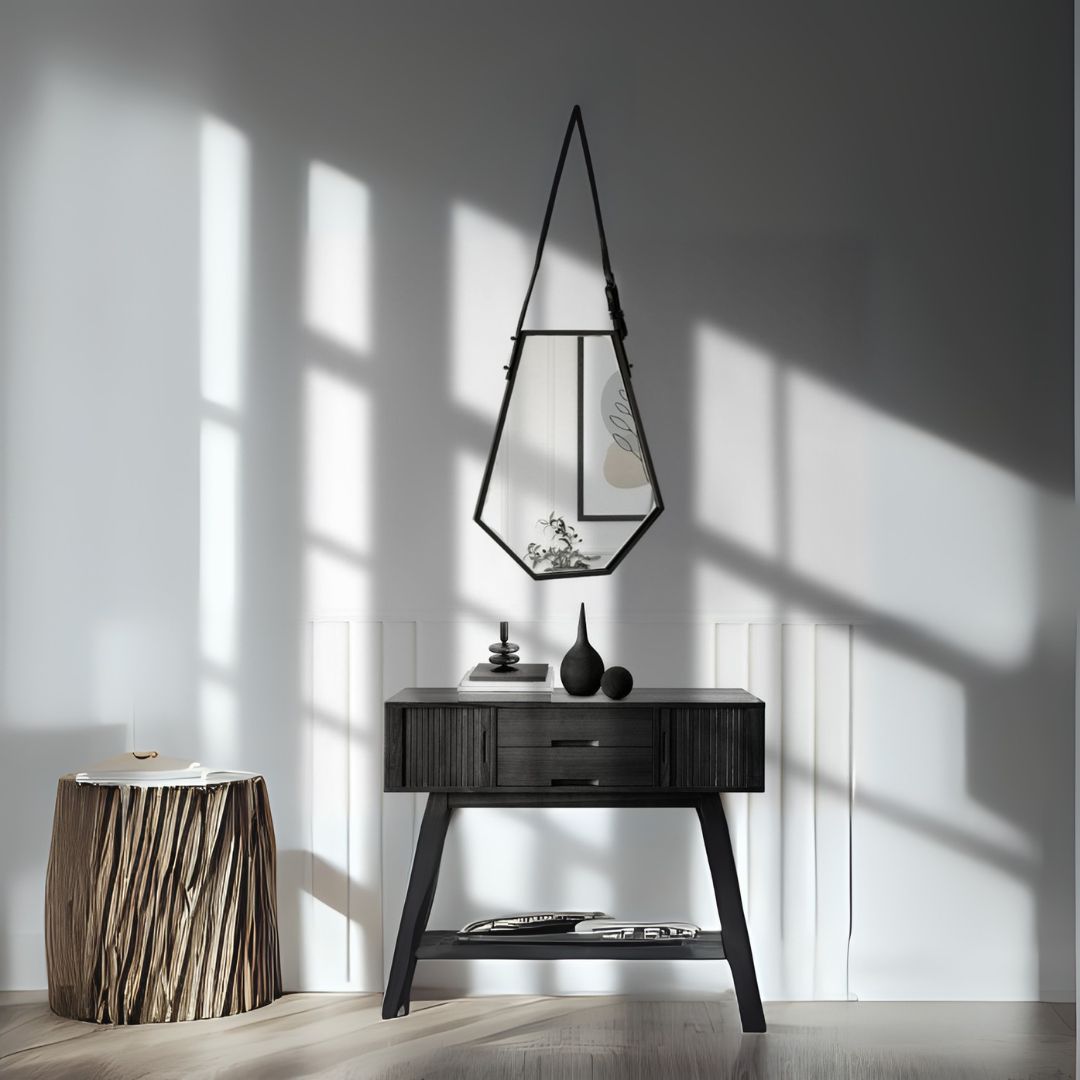 Mid Century French Style Mirror Oa-6044- BB -  Mirrors - ebarza Furniture UAE | Shop Modern Furniture in Abu Dhabi & Dubai - مفروشات ايبازرا في الامارات | تسوق اثاث عصري وديكورات مميزة في دبي وابوظبي