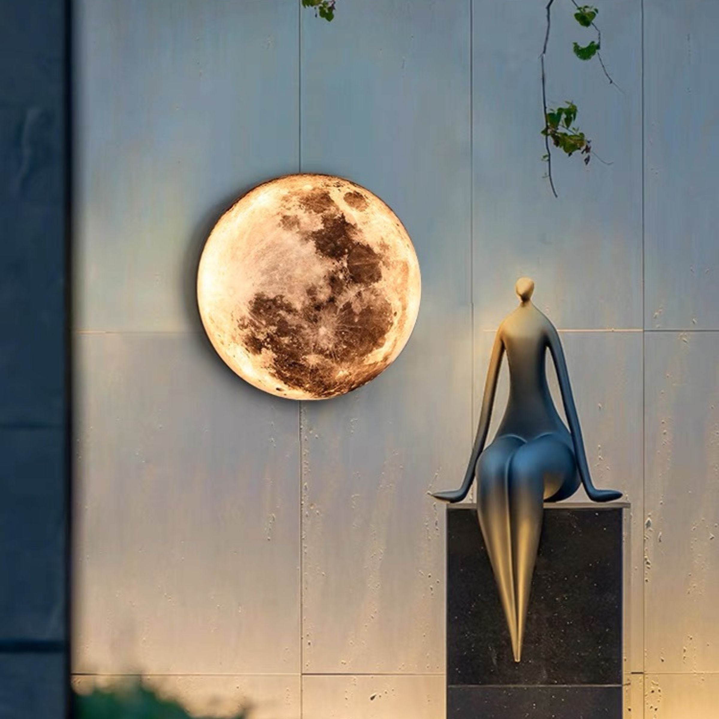 Wabi Sabi Moon Wall Lamp HTD-IW1433-089 -  Wall Lamps - ebarza Furniture UAE | Shop Modern Furniture in Abu Dhabi & Dubai - مفروشات ايبازرا في الامارات | تسوق اثاث عصري وديكورات مميزة في دبي وابوظبي