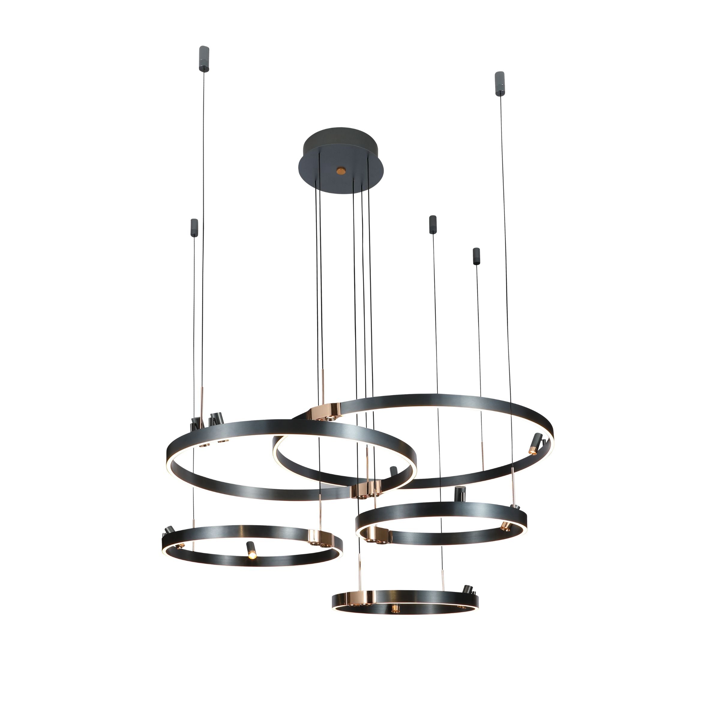 Pre-order 75 Days Delivery 5x Rings Smart Pendant Lamp YE602D-86544 -  Pendant Lamps - ebarza Furniture UAE | Shop Modern Furniture in Abu Dhabi & Dubai - مفروشات ايبازرا في الامارات | تسوق اثاث عصري وديكورات مميزة في دبي وابوظبي