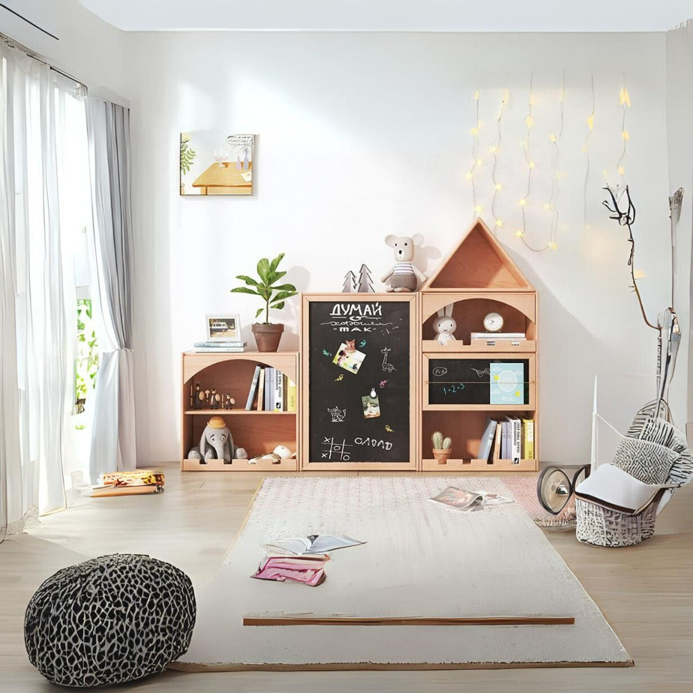 KIDS PEEKABOO Small Bookshelf E2009N -  Kids Shelves - ebarza Furniture UAE | Shop Modern Furniture in Abu Dhabi & Dubai - مفروشات ايبازرا في الامارات | تسوق اثاث عصري وديكورات مميزة في دبي وابوظبي