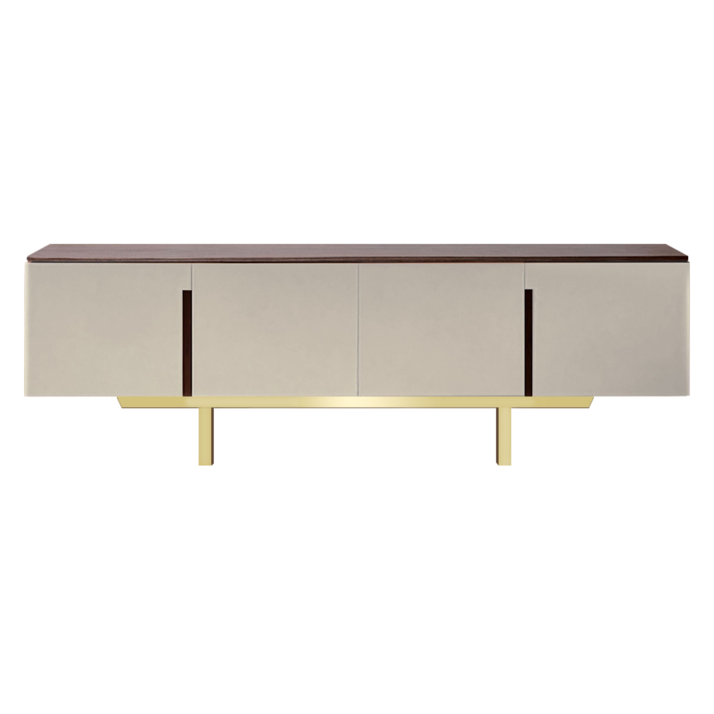 Pre-order 65 Days Delivery Mycroft wenge Saddle Leather Cabinet MLL-T05 -  Storage/TV Unites - ebarza Furniture UAE | Shop Modern Furniture in Abu Dhabi & Dubai - مفروشات ايبازرا في الامارات | تسوق اثاث عصري وديكورات مميزة في دبي وابوظبي