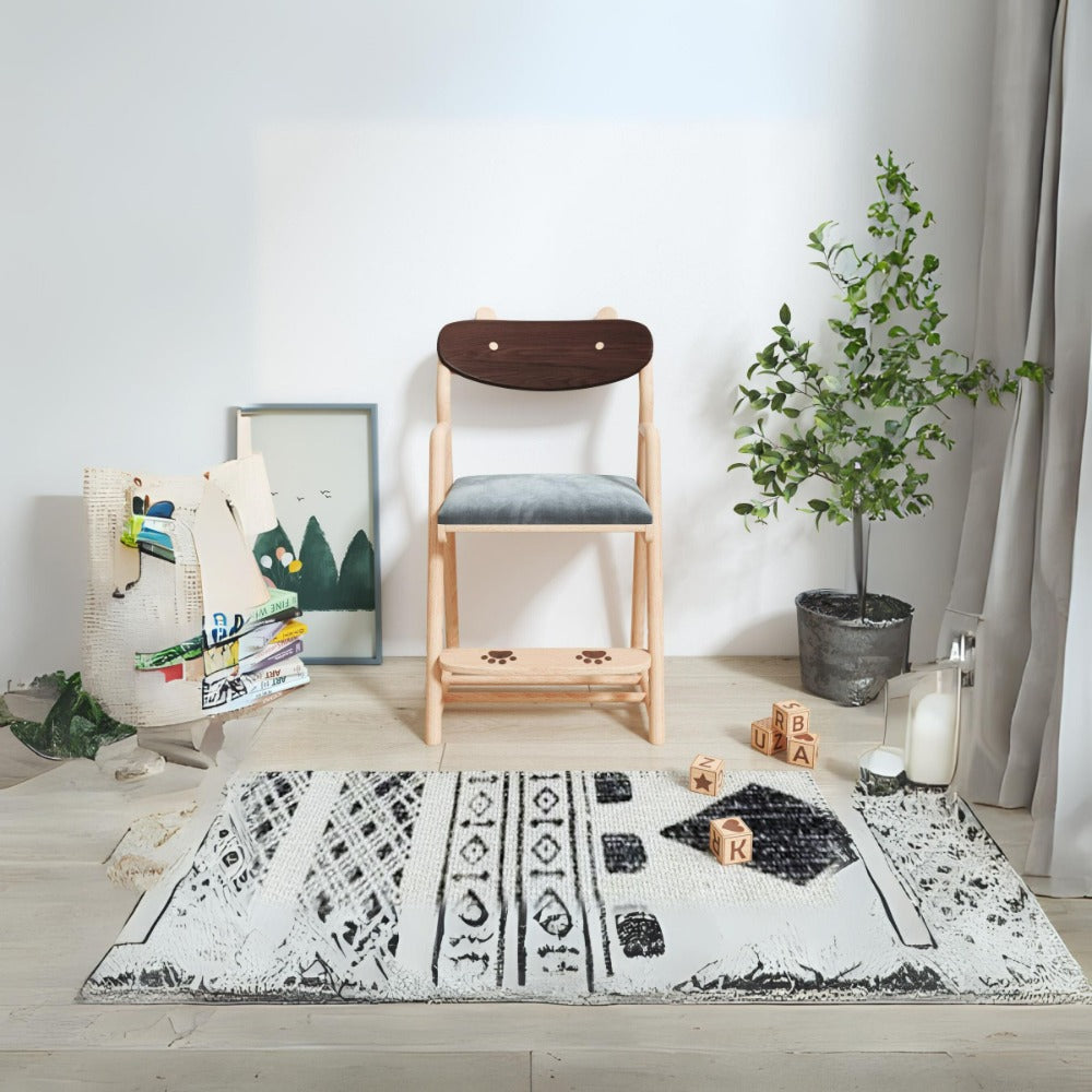 Kids Chair With Adjustable Seat - E2002J -  Kids Chairs - ebarza Furniture UAE | Shop Modern Furniture in Abu Dhabi & Dubai - مفروشات ايبازرا في الامارات | تسوق اثاث عصري وديكورات مميزة في دبي وابوظبي