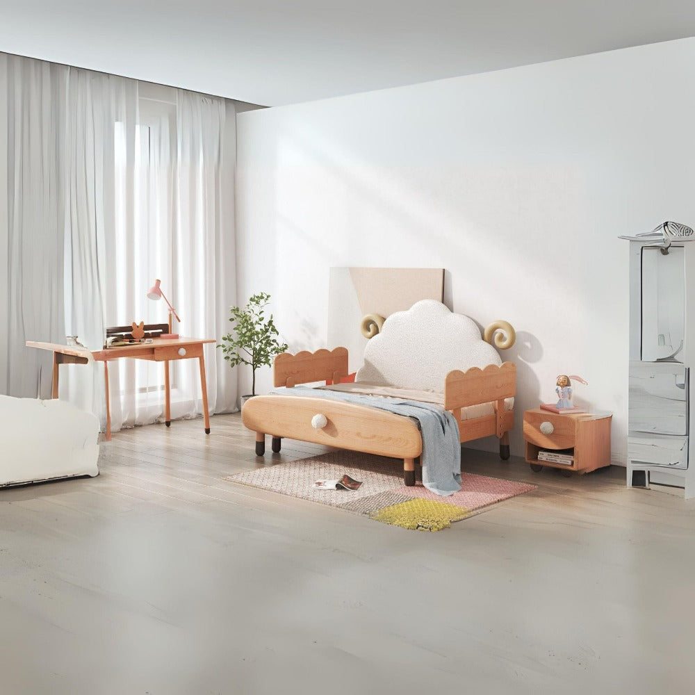 KIDS Extendable E-BED with Mattress - E2012F -  Kids Beds - ebarza Furniture UAE | Shop Modern Furniture in Abu Dhabi & Dubai - مفروشات ايبازرا في الامارات | تسوق اثاث عصري وديكورات مميزة في دبي وابوظبي