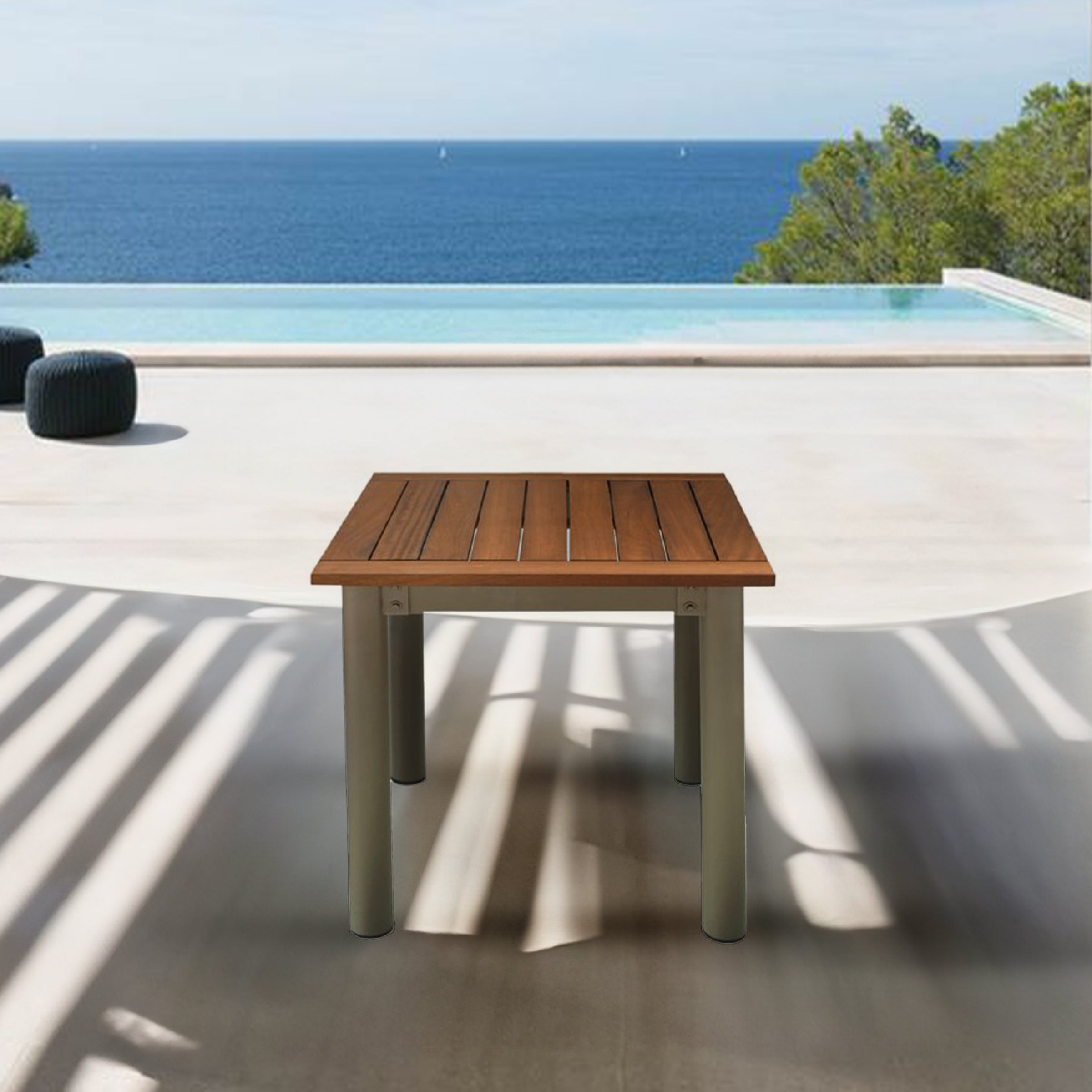 90x90cm ALCON DINING TABLE ALB-Table1002 -  Outdoor Tables - ebarza Furniture UAE | Shop Modern Furniture in Abu Dhabi & Dubai - مفروشات ايبازرا في الامارات | تسوق اثاث عصري وديكورات مميزة في دبي وابوظبي
