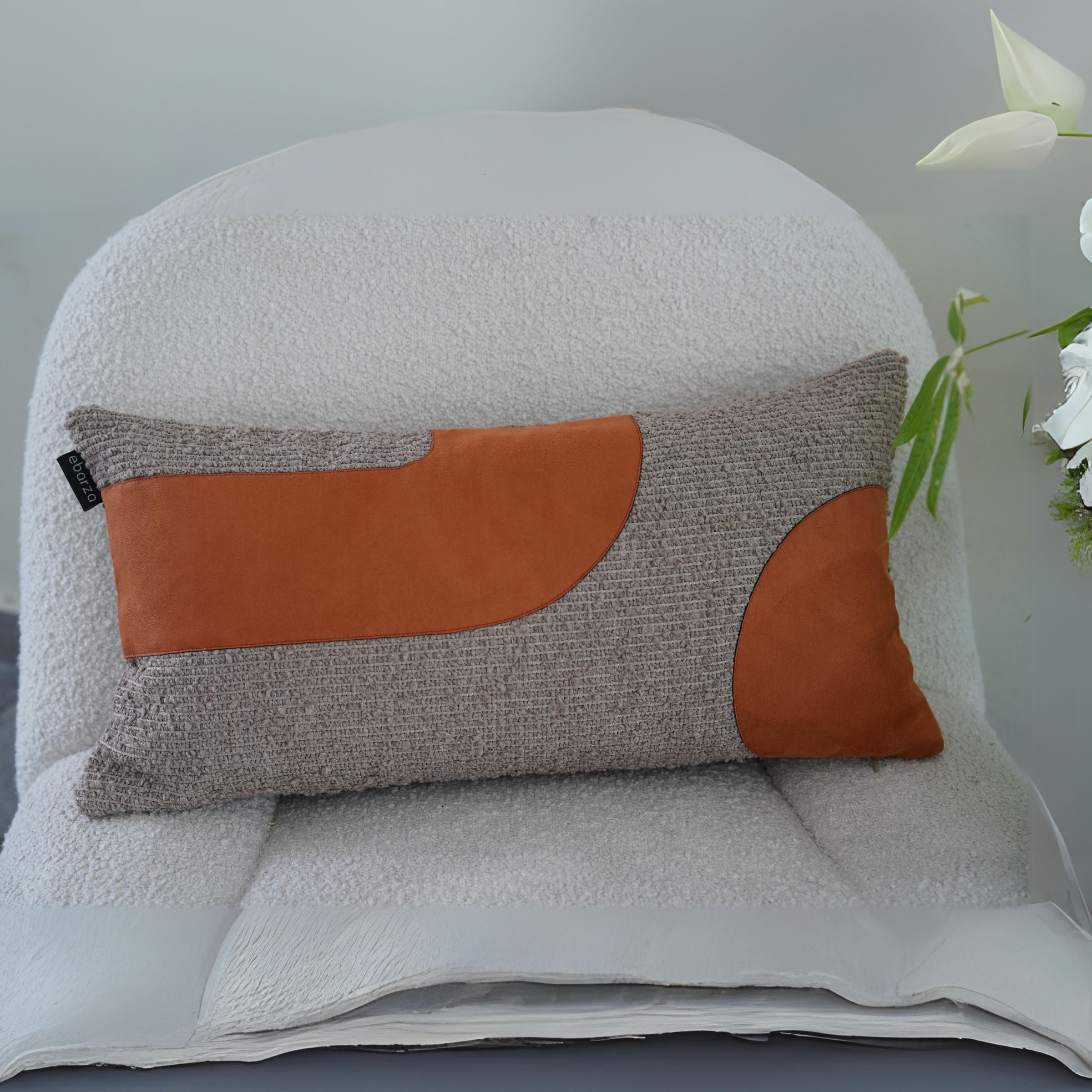 30x60cm  Ebarza Juster Patchwork Cushion   ECC137 -  Cushions - ebarza Furniture UAE | Shop Modern Furniture in Abu Dhabi & Dubai - مفروشات ايبازرا في الامارات | تسوق اثاث عصري وديكورات مميزة في دبي وابوظبي