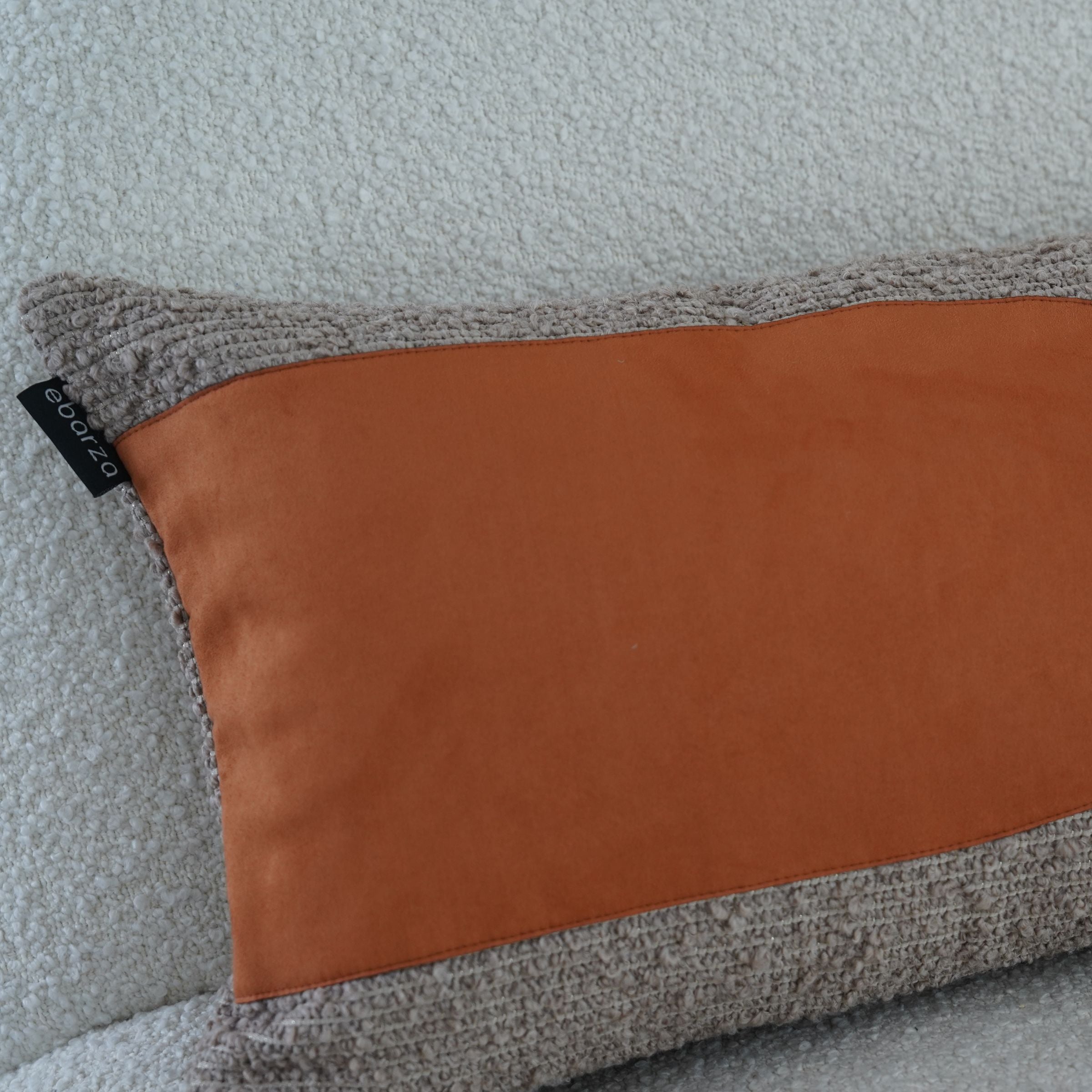 30x60cm  Ebarza Buck patchwork cushion ECC140 -  Cushions - ebarza Furniture UAE | Shop Modern Furniture in Abu Dhabi & Dubai - مفروشات ايبازرا في الامارات | تسوق اثاث عصري وديكورات مميزة في دبي وابوظبي