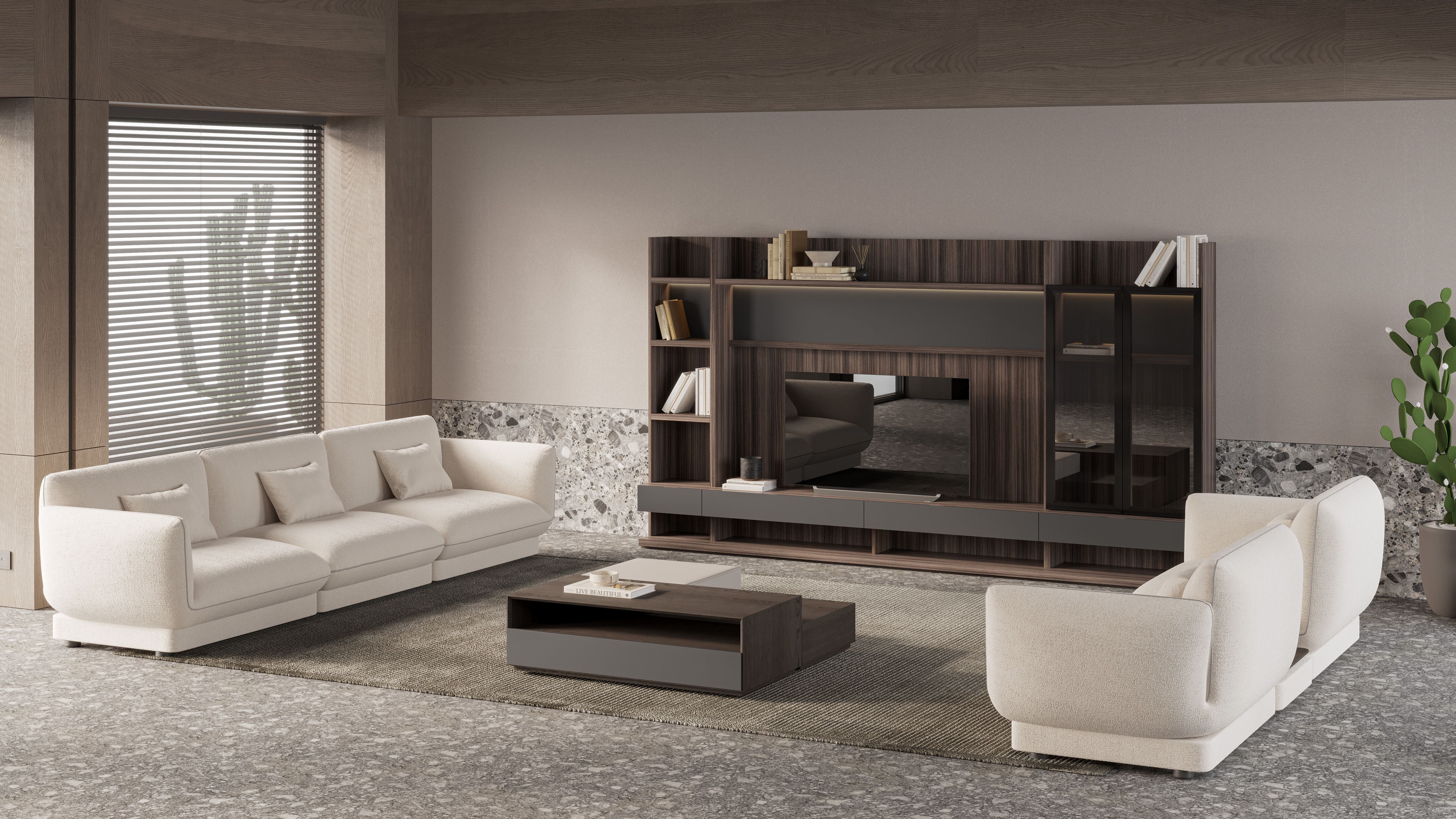 Loretta Right Arm Dual (Double) Module YOLRTA-DMRA -  Sofas - ebarza Furniture UAE | Shop Modern Furniture in Abu Dhabi & Dubai - مفروشات ايبازرا في الامارات | تسوق اثاث عصري وديكورات مميزة في دبي وابوظبي