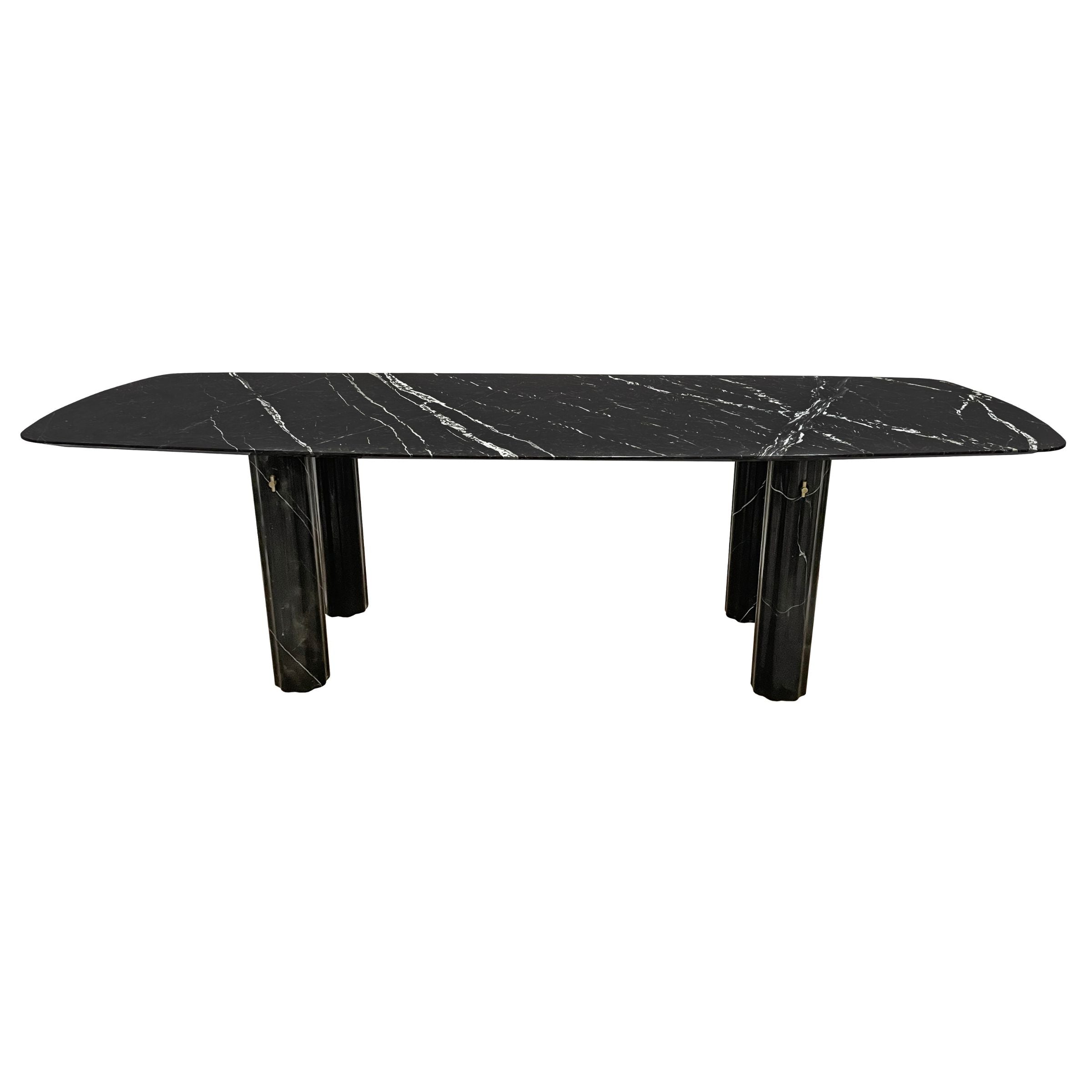 Harmony Natural Marble Dining table 419DT -  Dining Tables - ebarza Furniture UAE | Shop Modern Furniture in Abu Dhabi & Dubai - مفروشات ايبازرا في الامارات | تسوق اثاث عصري وديكورات مميزة في دبي وابوظبي