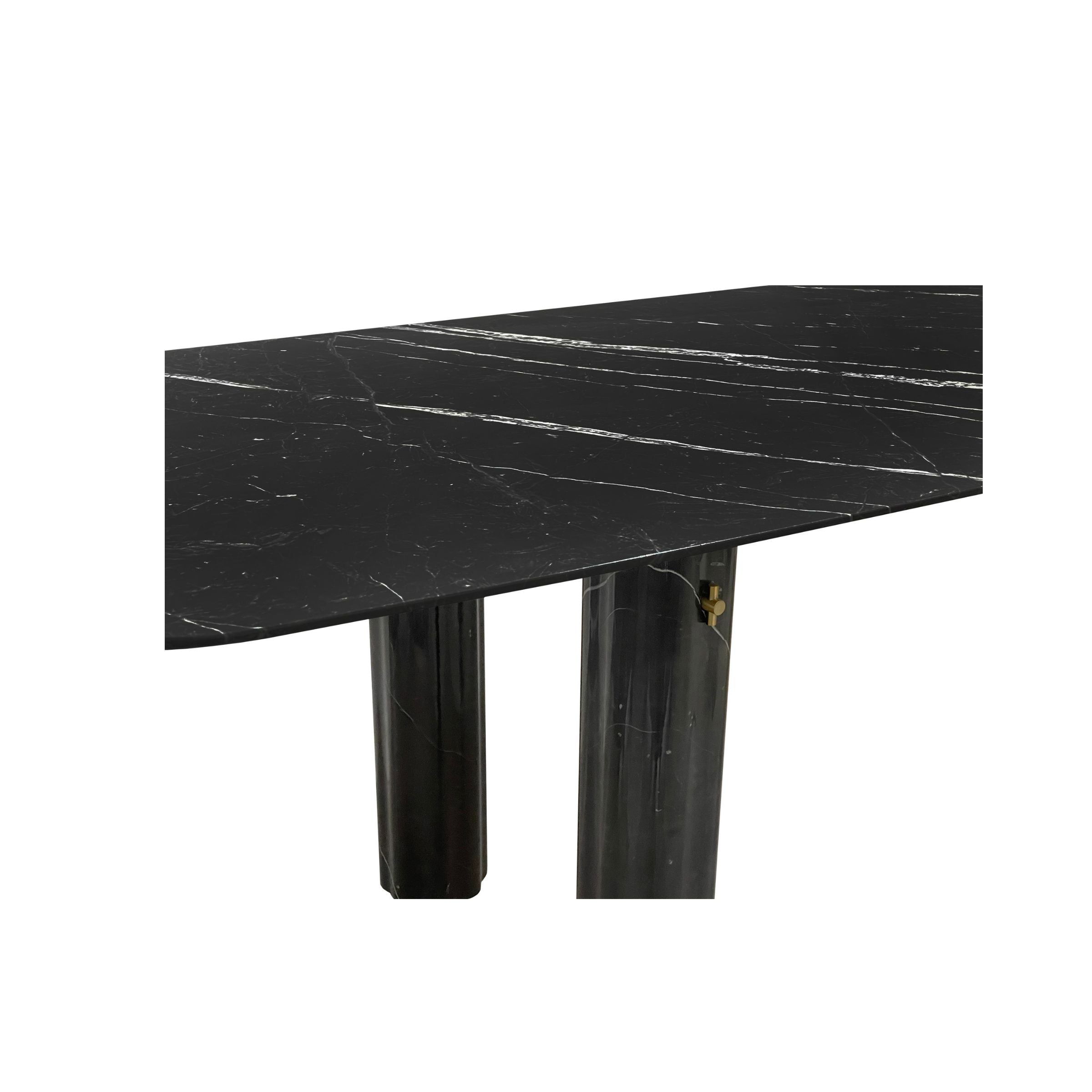 Harmony Natural Marble Dining table 419DT -  Dining Tables - ebarza Furniture UAE | Shop Modern Furniture in Abu Dhabi & Dubai - مفروشات ايبازرا في الامارات | تسوق اثاث عصري وديكورات مميزة في دبي وابوظبي
