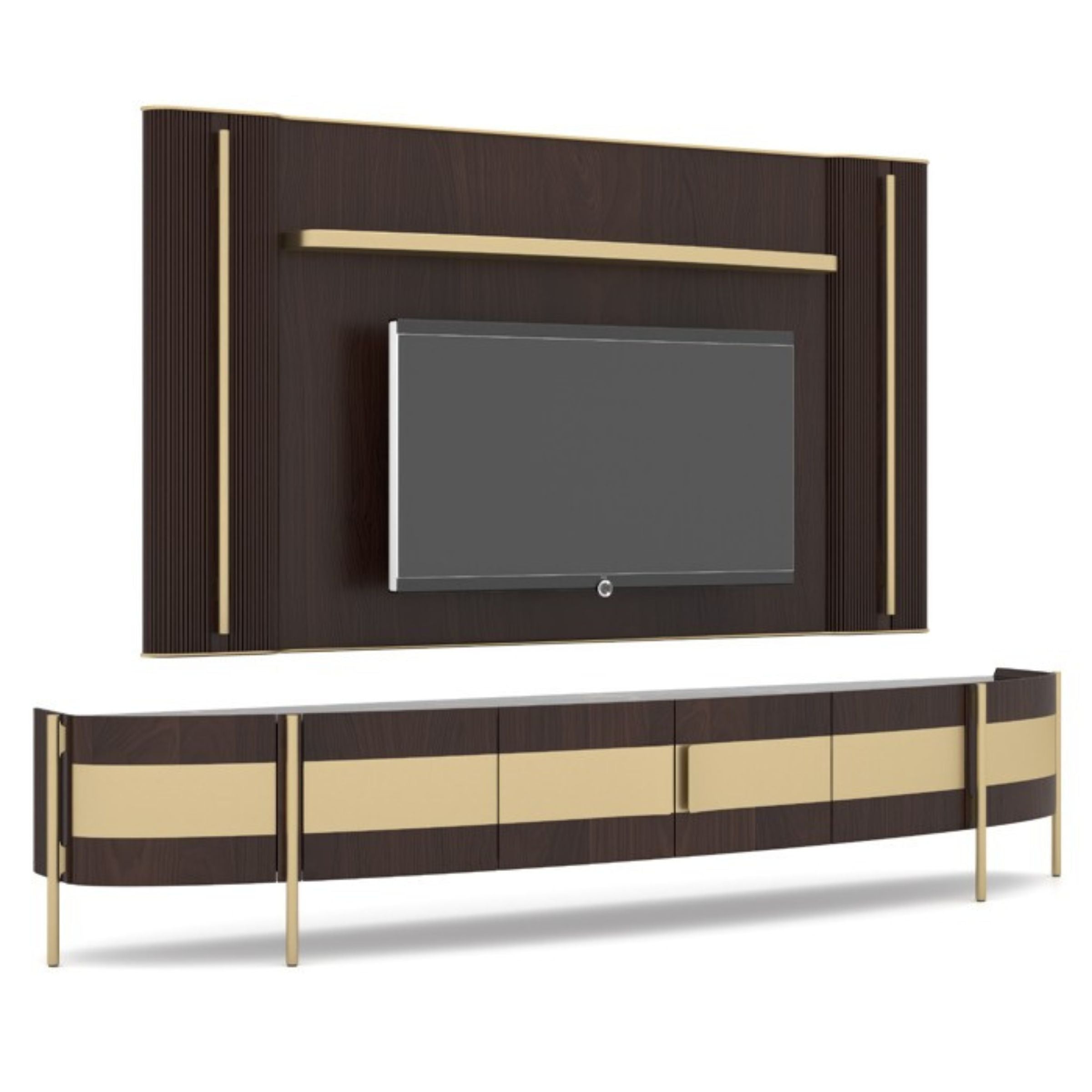 Vega TV Unit 268cm TVAVEG001 -  TV Units - ebarza Furniture UAE | Shop Modern Furniture in Abu Dhabi & Dubai - مفروشات ايبازرا في الامارات | تسوق اثاث عصري وديكورات مميزة في دبي وابوظبي