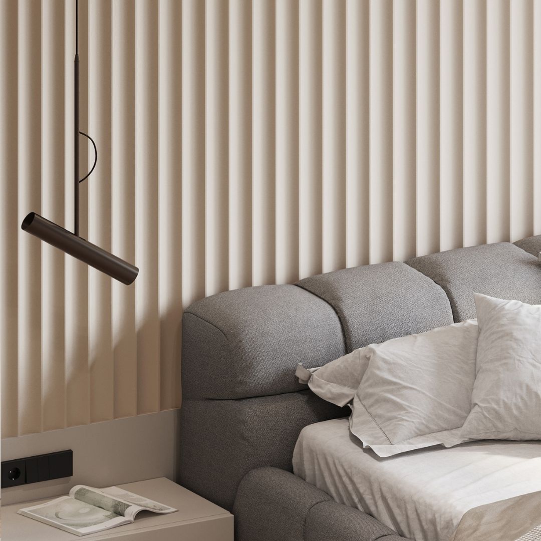 12*300 cm WPC CURVED DECORATION PANEL BB STITCHING H205-CURVED -  Wall Panels - ebarza Furniture UAE | Shop Modern Furniture in Abu Dhabi & Dubai - مفروشات ايبازرا في الامارات | تسوق اثاث عصري وديكورات مميزة في دبي وابوظبي