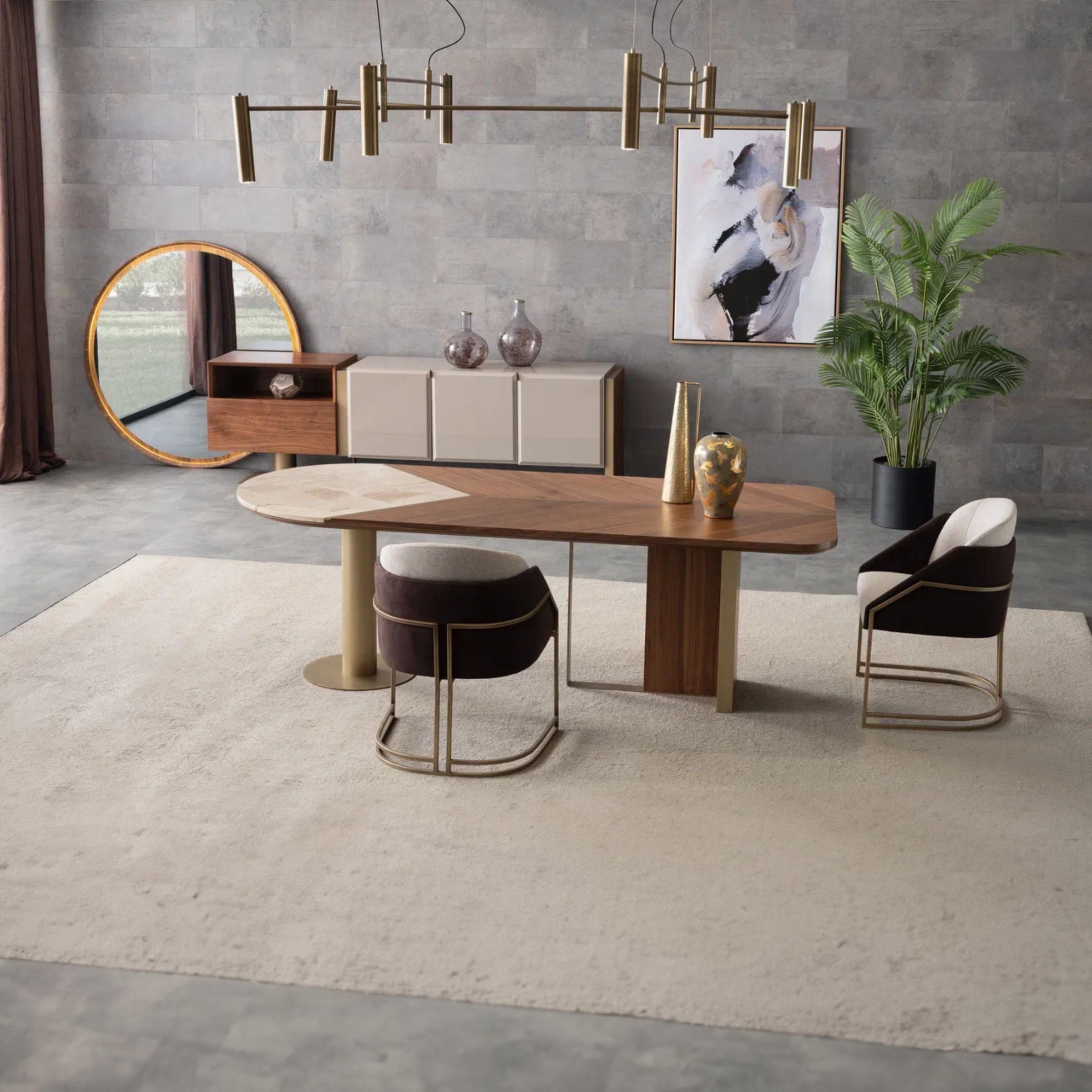 Wagon Walnut CONSOLE MIRROR WN-Mirror-Walnut -  Mirrors - ebarza Furniture UAE | Shop Modern Furniture in Abu Dhabi & Dubai - مفروشات ايبازرا في الامارات | تسوق اثاث عصري وديكورات مميزة في دبي وابوظبي