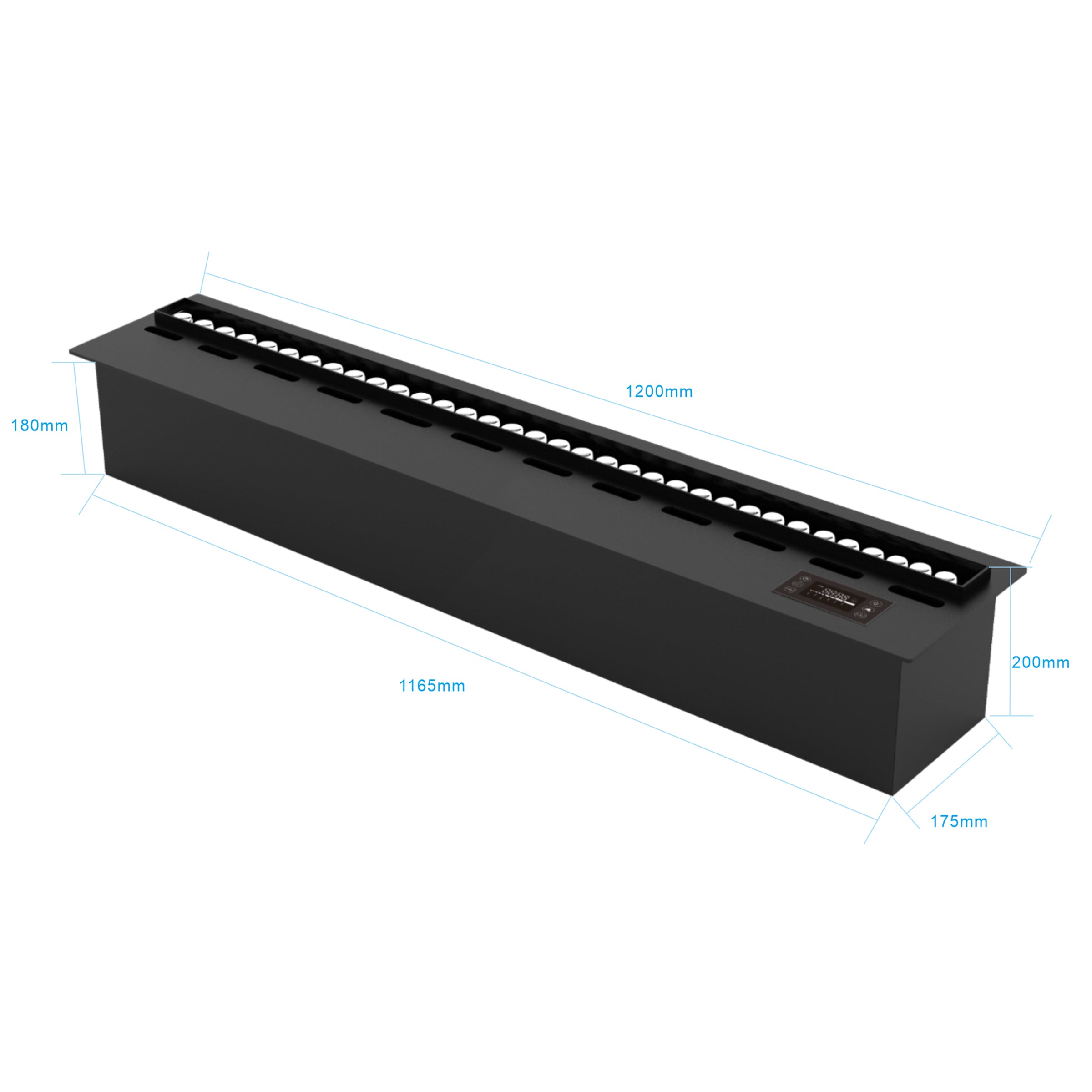 Water Vapour  Electric Fireplace 3D1200 -  Electric Fireplace - ebarza Furniture UAE | Shop Modern Furniture in Abu Dhabi & Dubai - مفروشات ايبازرا في الامارات | تسوق اثاث عصري وديكورات مميزة في دبي وابوظبي